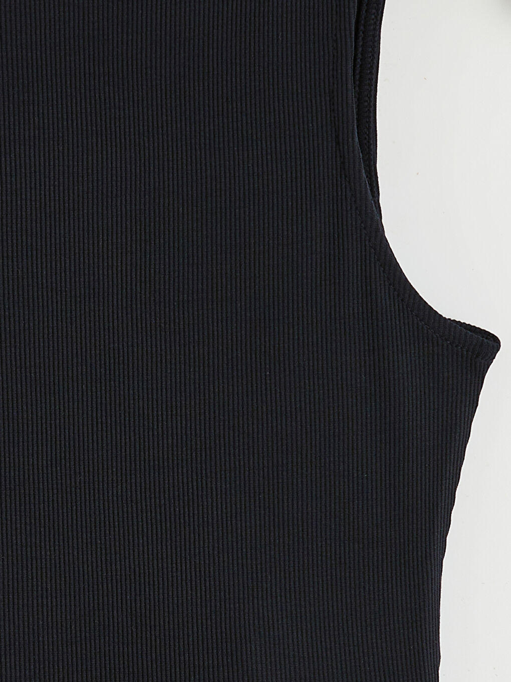 Lacivert Bisiklet Yaka Fırfırlı Kadın Atlet-5