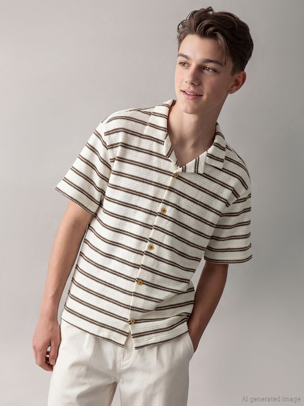 قميص مخطط للأولاد