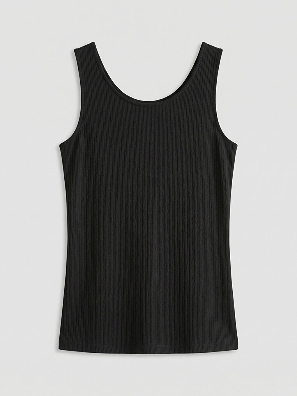 Siyah U Yaka Dokulu Kadın Atlet-4