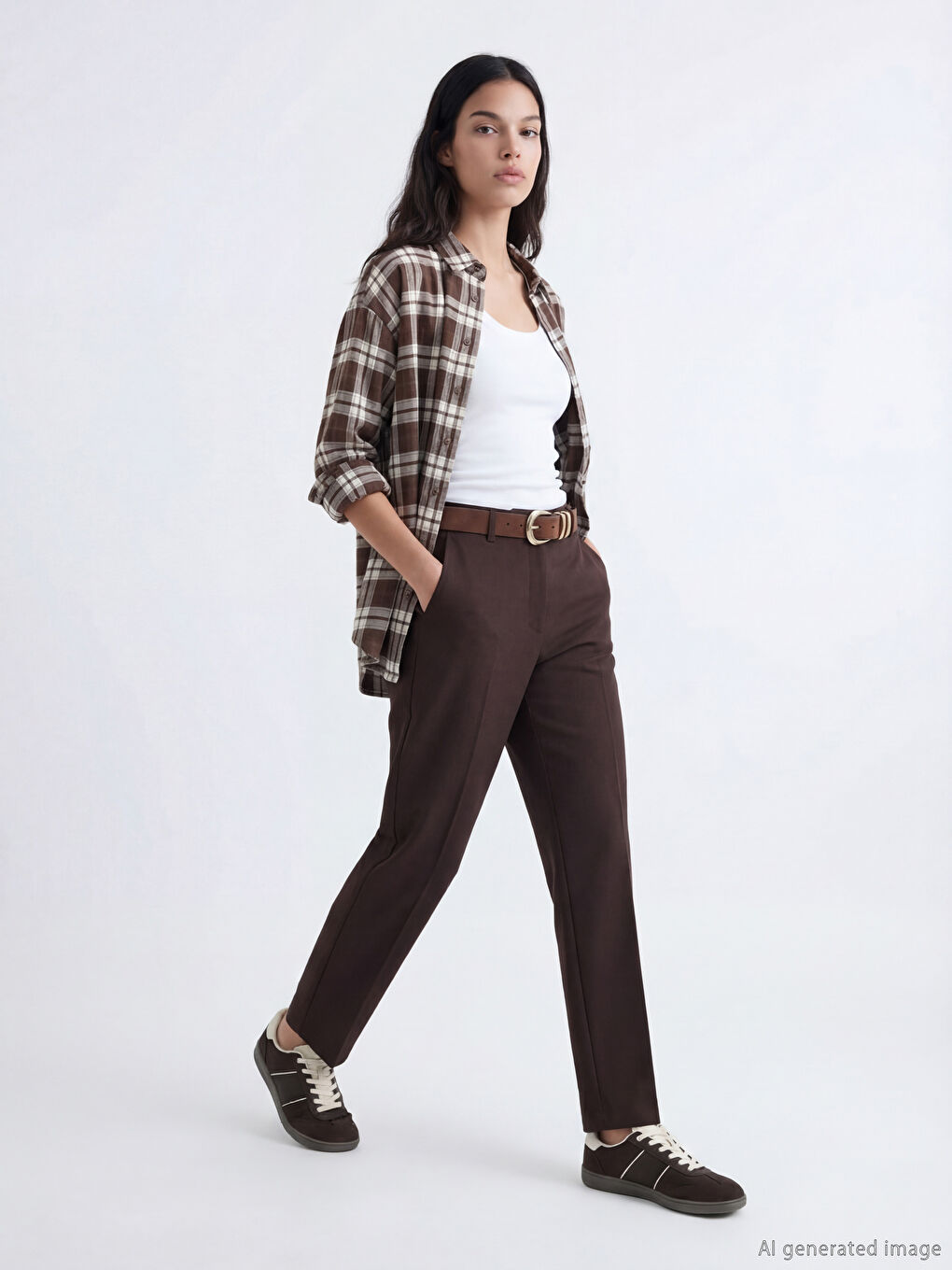 Regular Fit Flared Women's Trousers