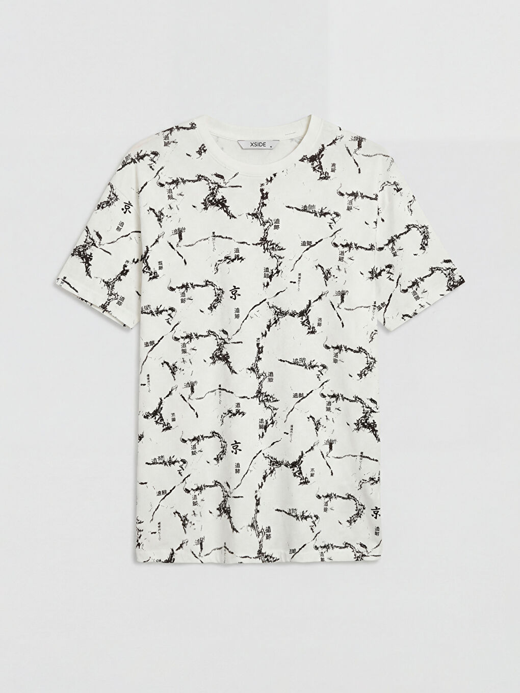 Oversize Patterned Men's T-Shirt-3