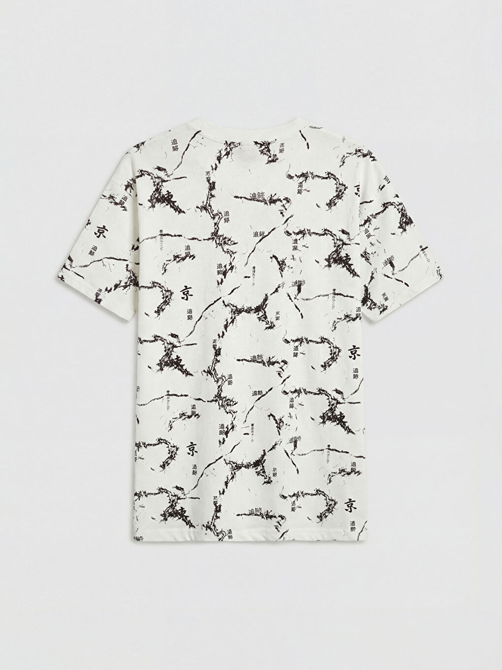 Oversize Patterned Men's T-Shirt-4