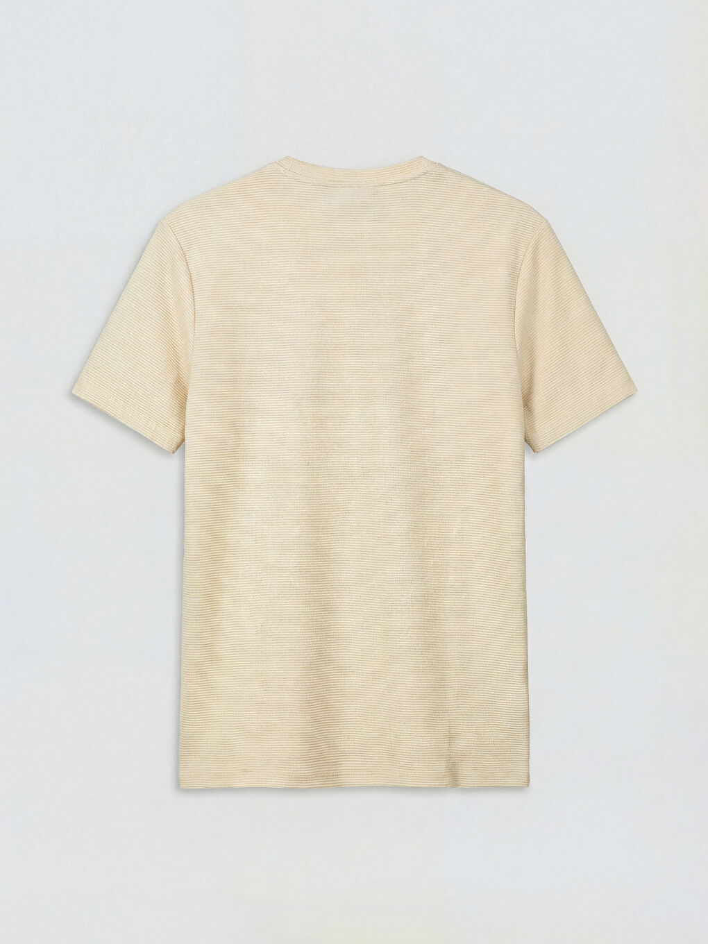 تي شيرت رجالي محبوك بياقة دائرية-5