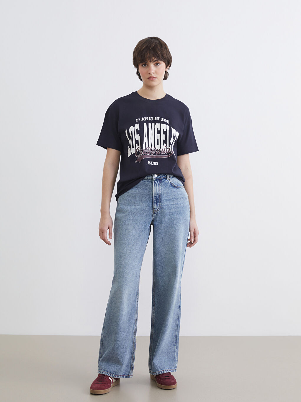 Woman NAVY T-Shirt-1