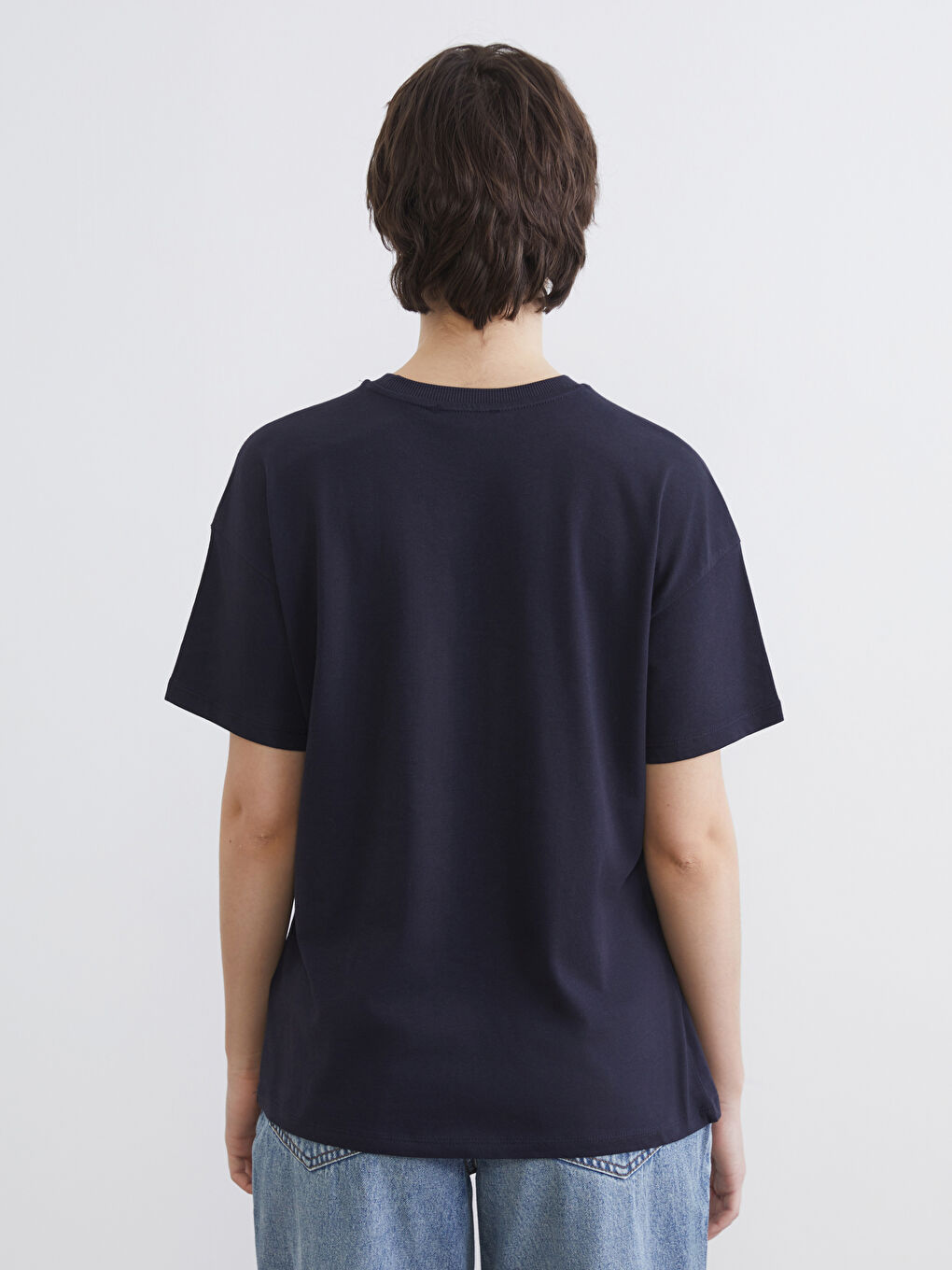 Woman NAVY T-Shirt-3