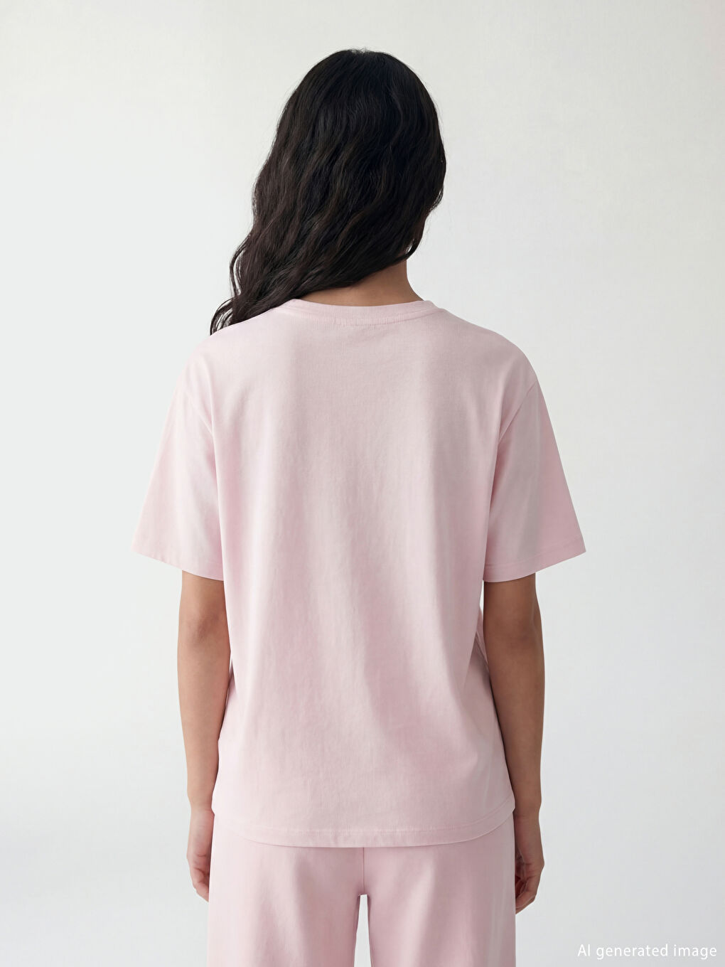 Әйелдер қызғылт Футболка-3