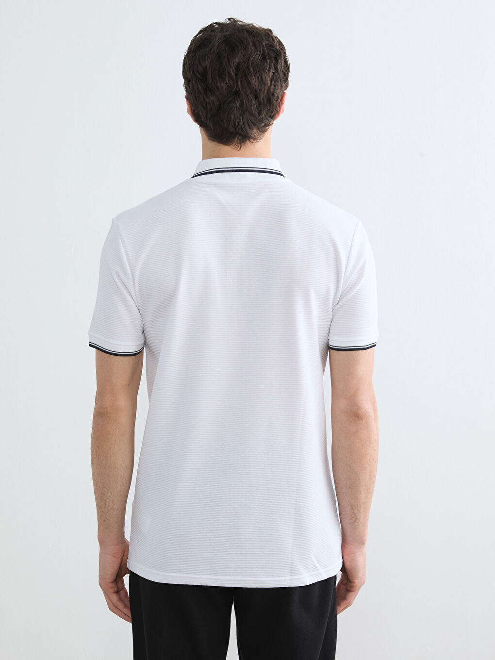 Polo Collar Jersey T-Shirt for Men-3