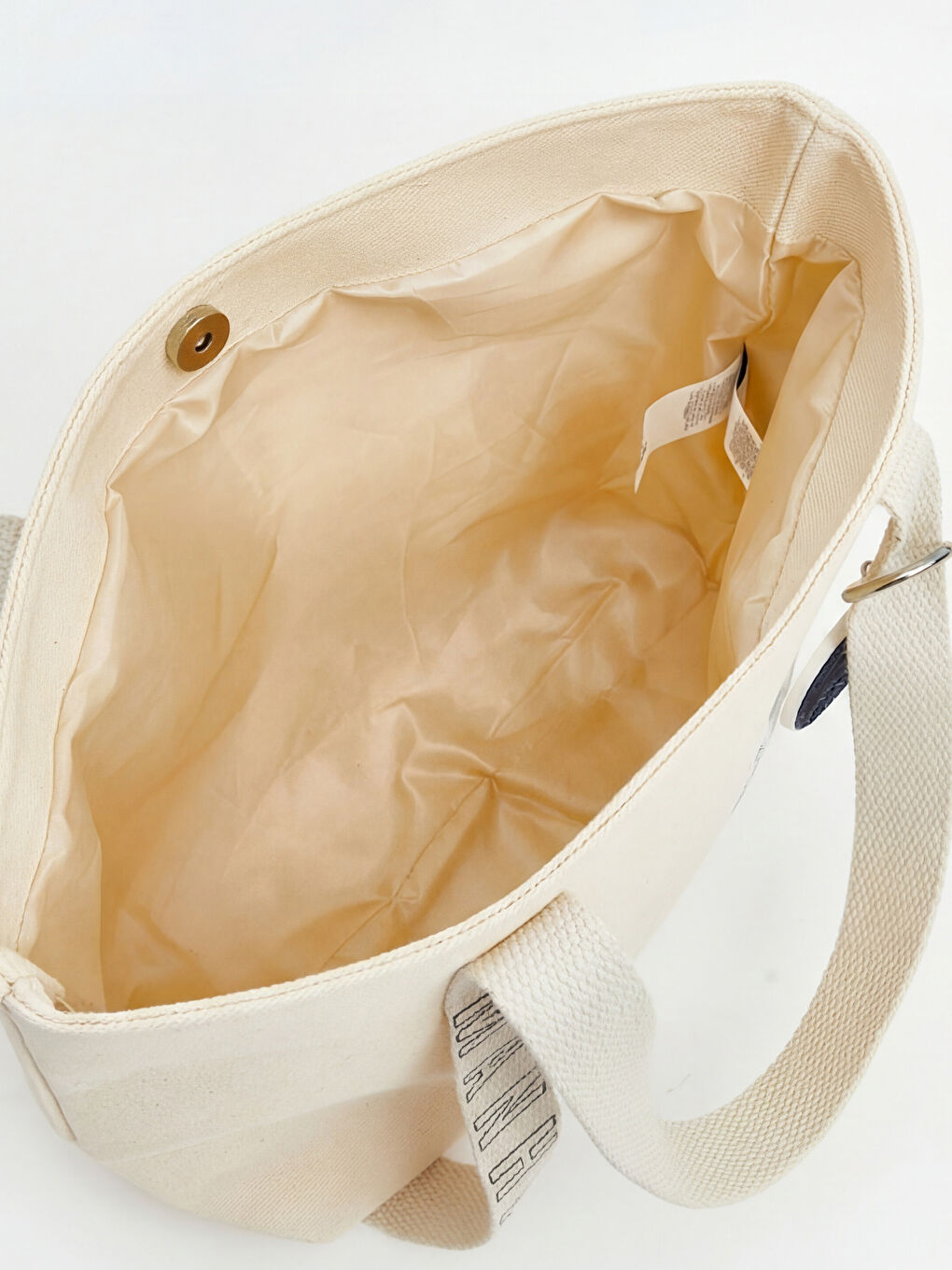 Bej Baskılı Kız Çocuk Bez Çanta-2