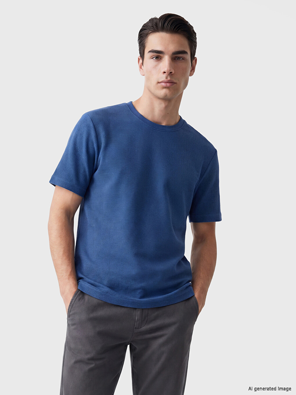 Crew Neck Regular Fit Knitwear Men's T-Shirt