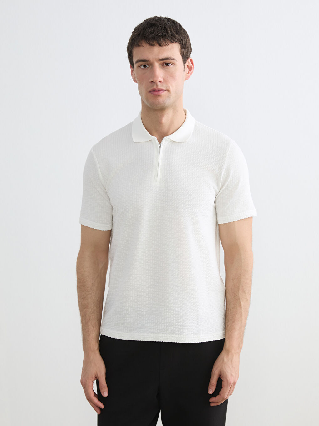 Textured Polo Shirt for Men
