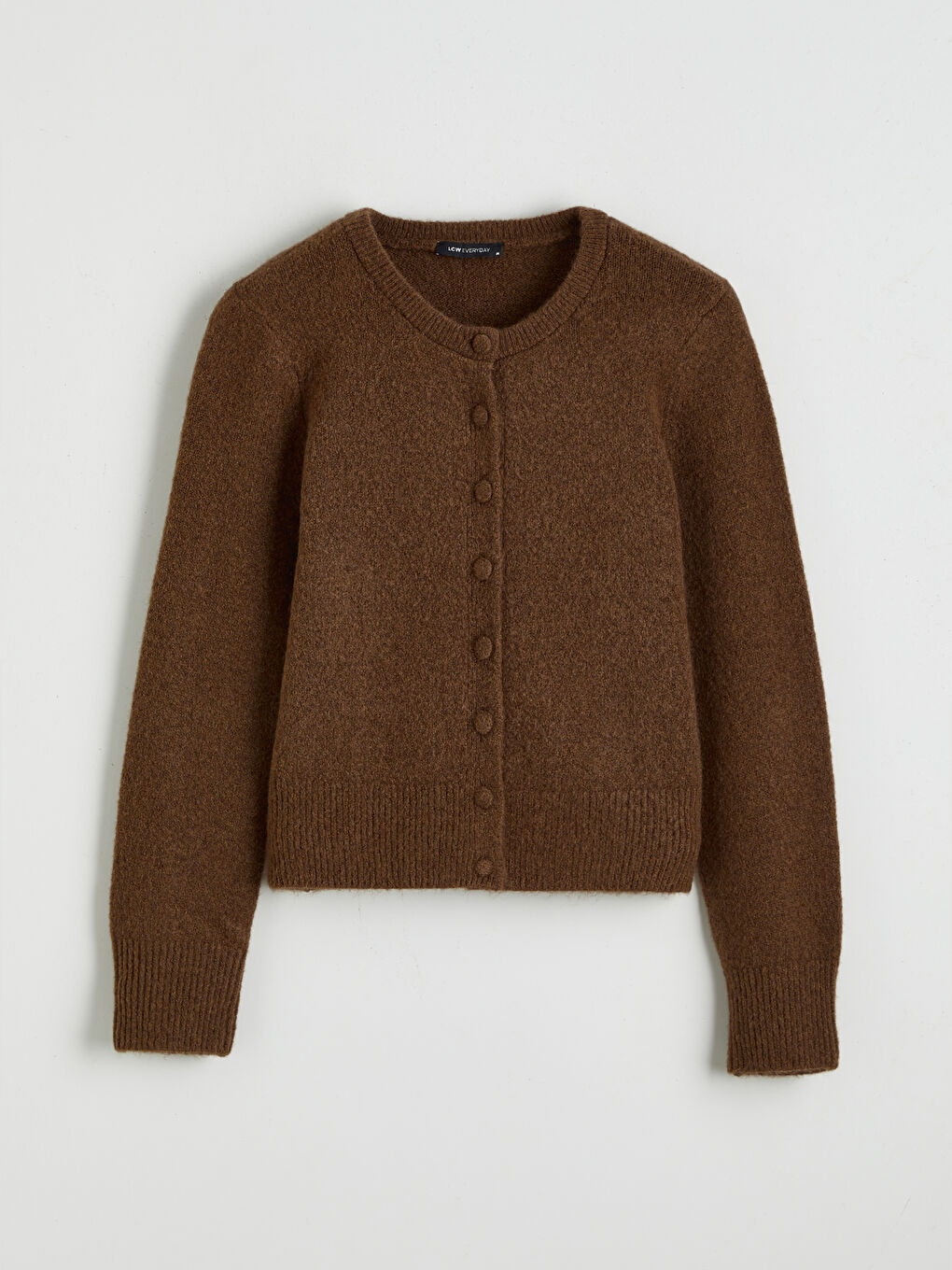 Crew Neck Women's Knitwear Cardigan-4