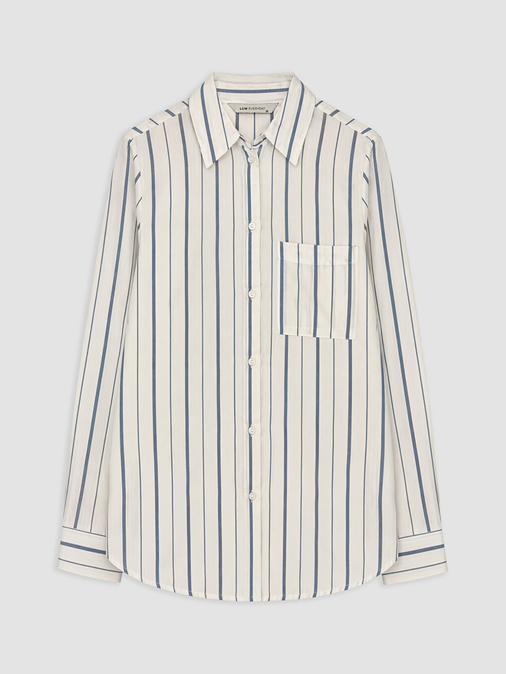 Woman Blue Shirt