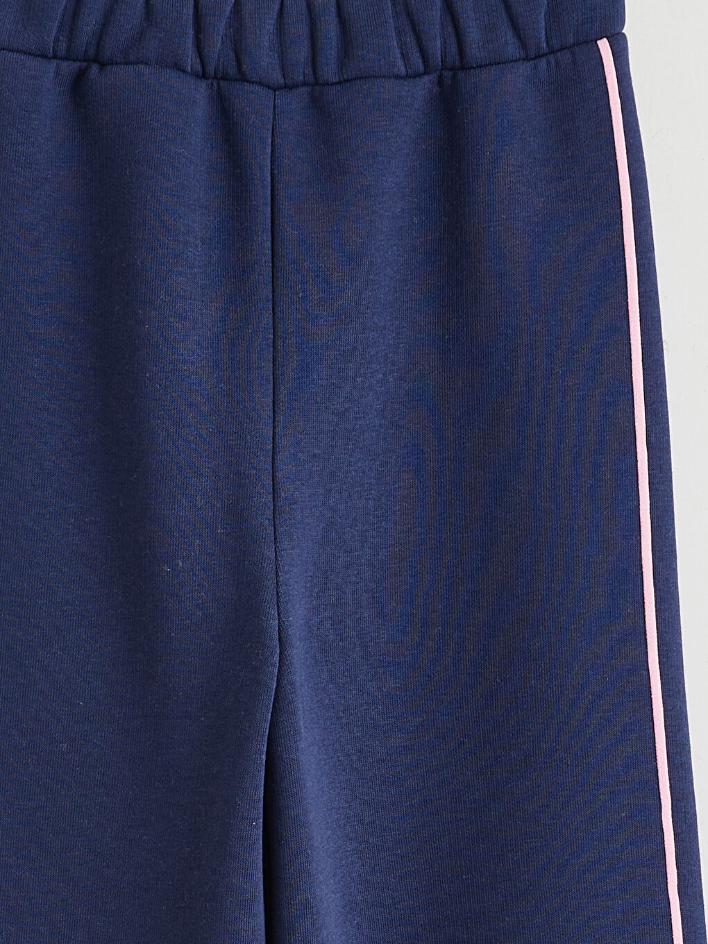 Lacivert Beli Lastikli Kız Çocuk Kalın Eşofman Altı-2