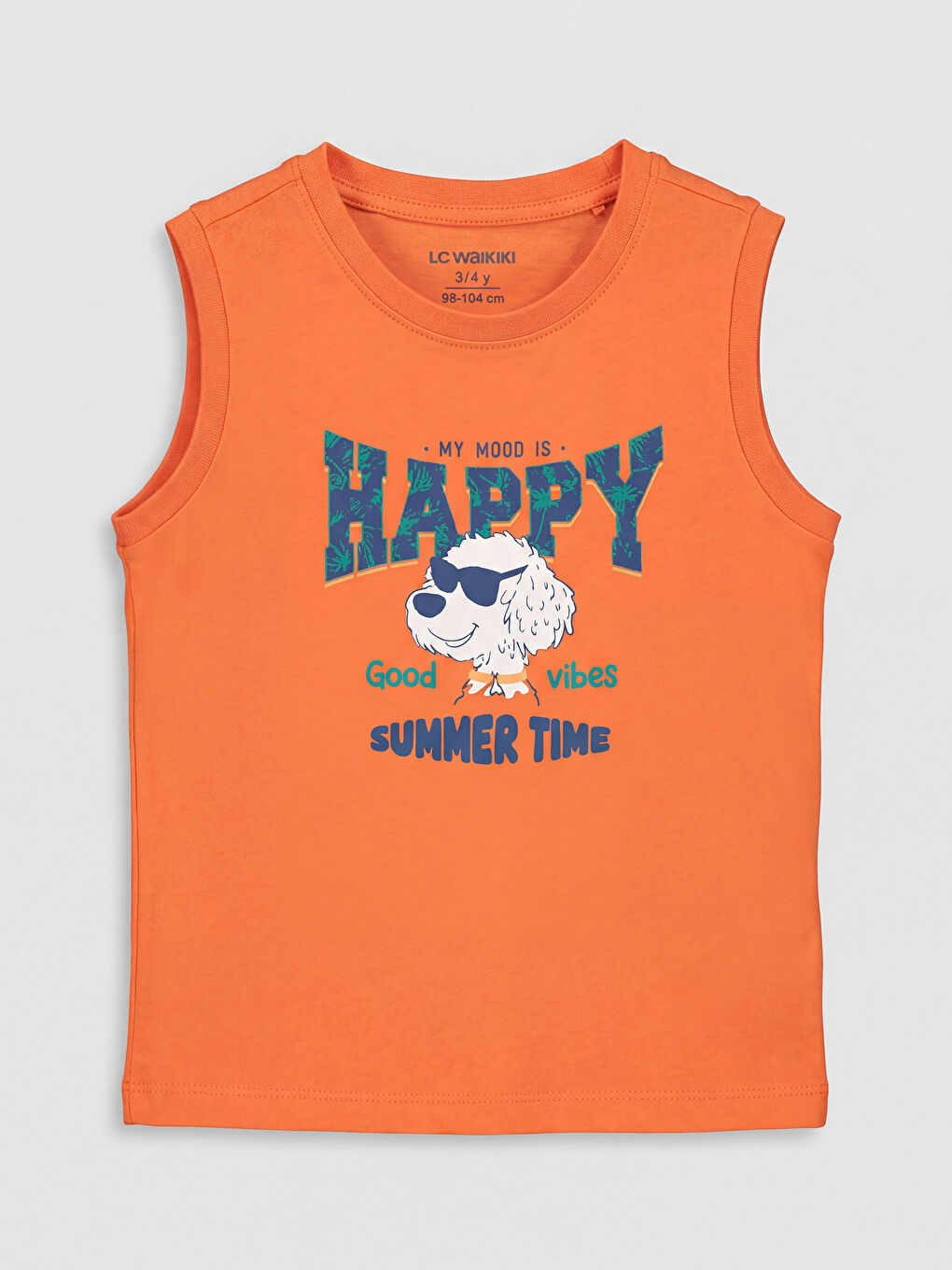 Turuncu Bisiklet Yaka Erkek Çocuk Şortlu Pijama Takımı-1