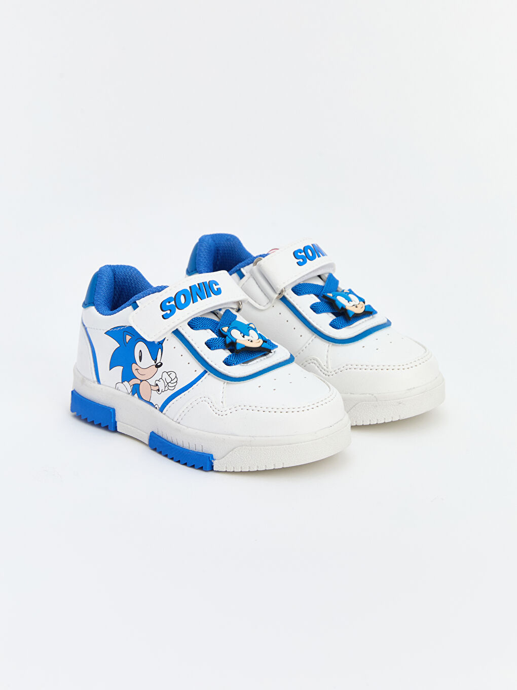 Beyaz Sonic Baskılı Erkek Bebek Spor Ayakkabı