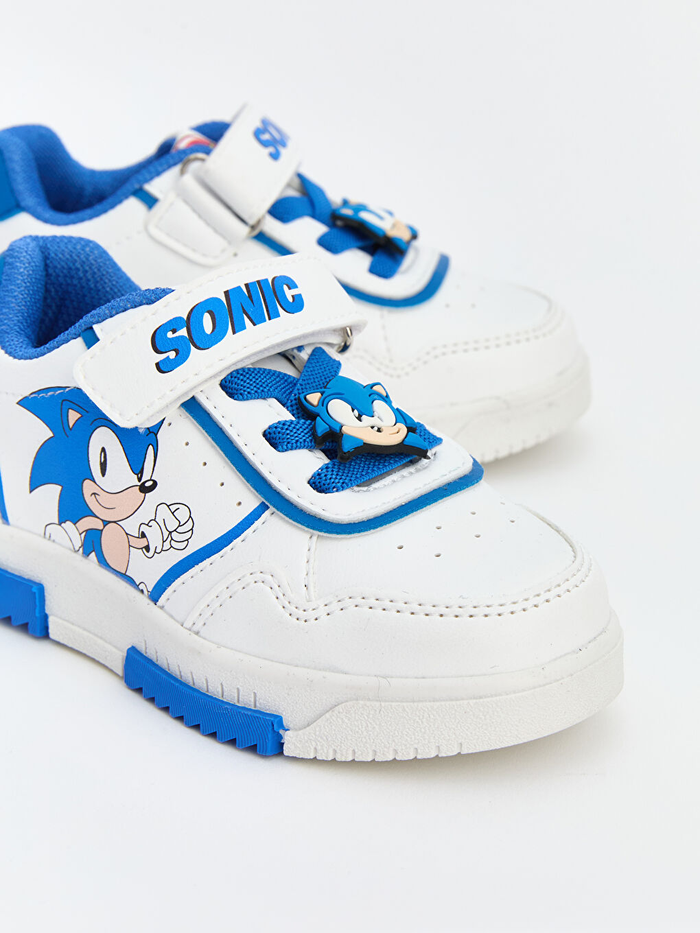 Beyaz Sonic Baskılı Erkek Bebek Spor Ayakkabı-2