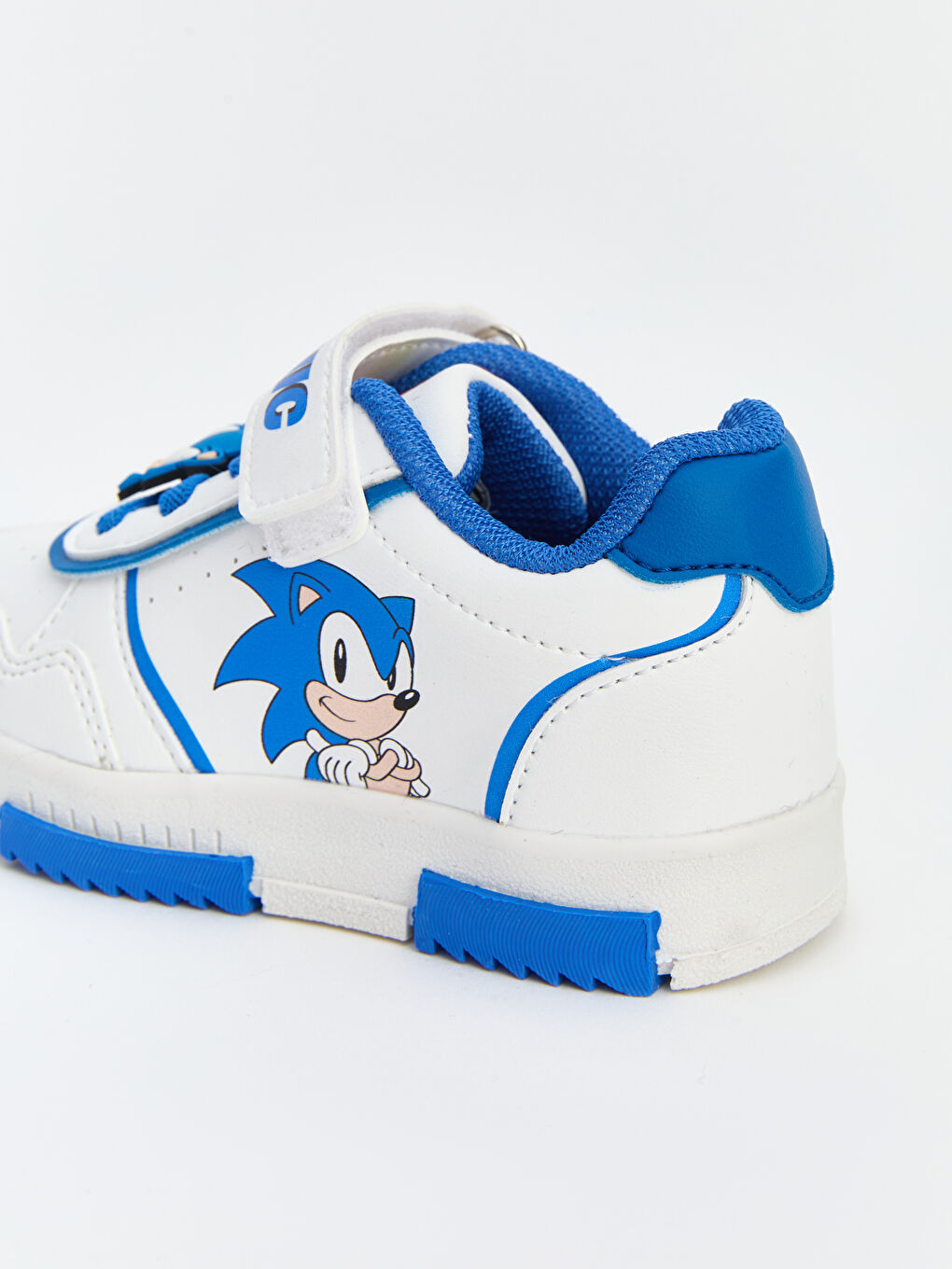 Beyaz Sonic Baskılı Erkek Bebek Spor Ayakkabı-3