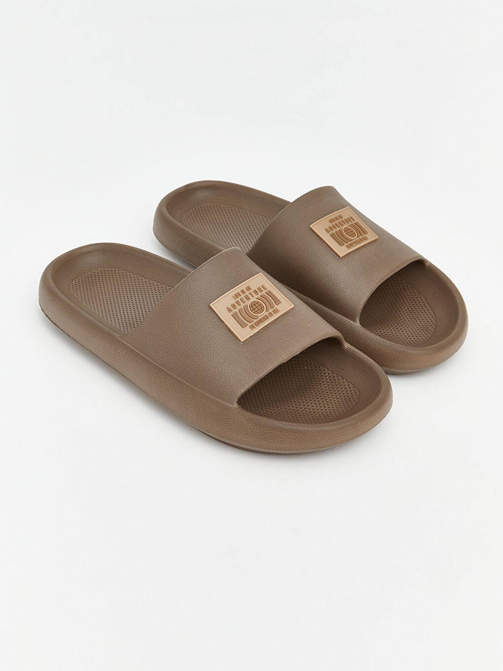 Kahverengi Baskılı Erkek Terlik