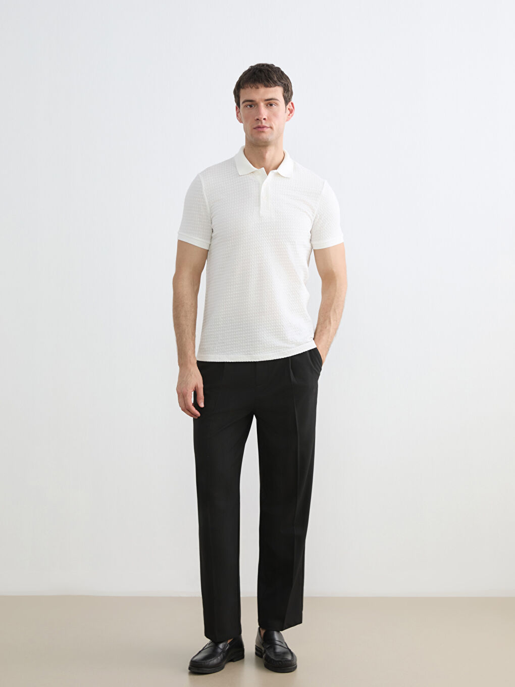 Textured Polo Shirt for Men-1