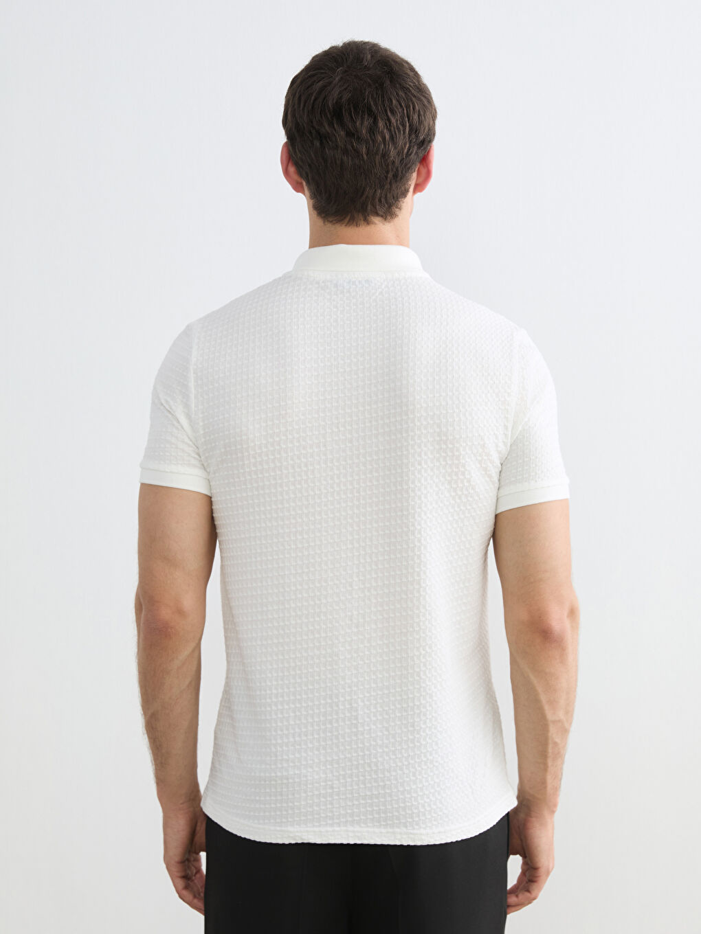 Textured Polo Shirt for Men-3