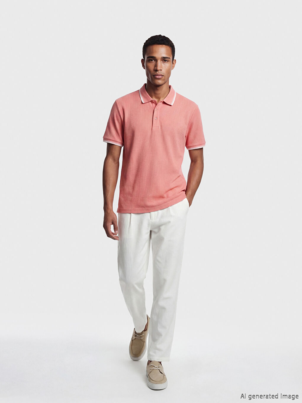 Polo Collar Pique Men's T-Shirt-1