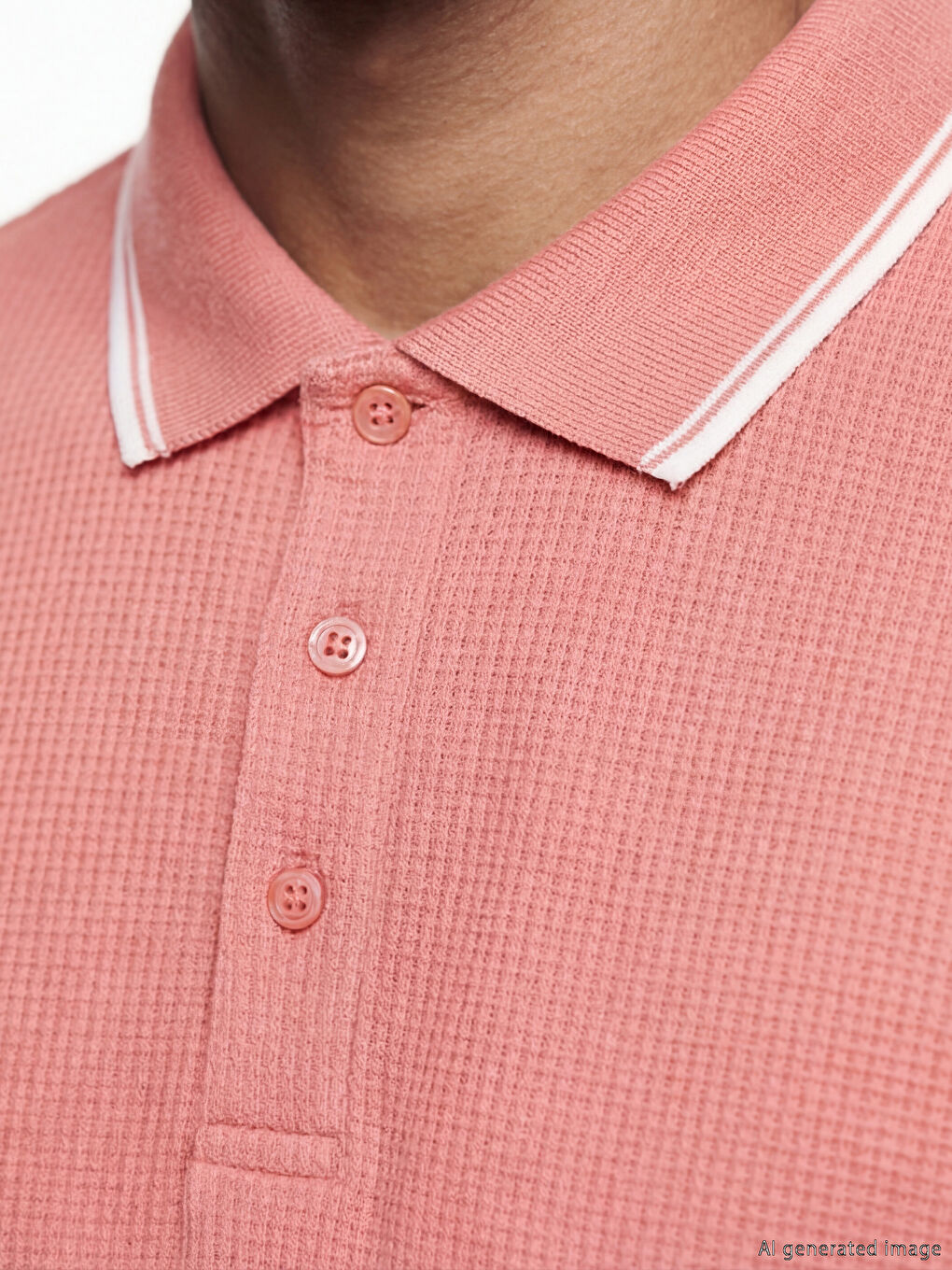 Polo Collar Pique Men's T-Shirt-2