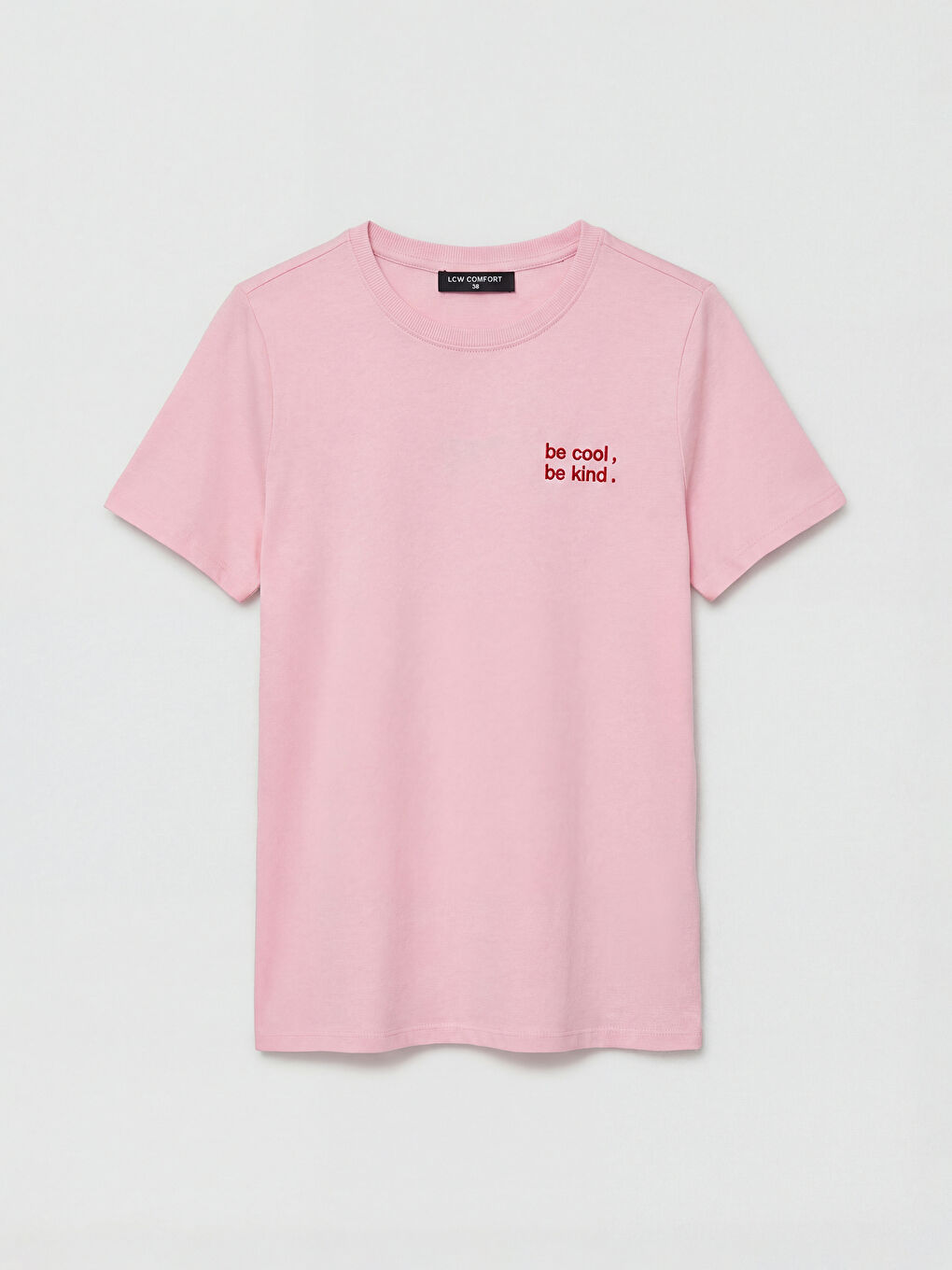 Женская футболка с круглым вырезом и вышивкой-2