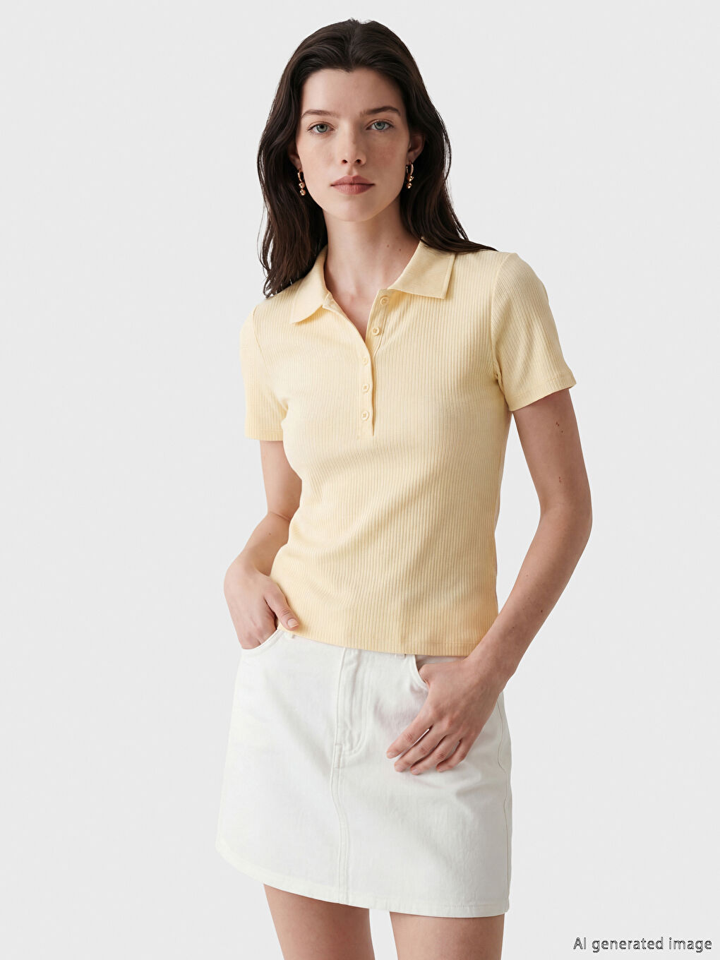 Polo Collar Women's T-Shirt