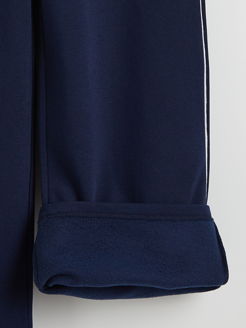 Lacivert Athletics Baskılı Kadın Kalın Eşofman Altı-5