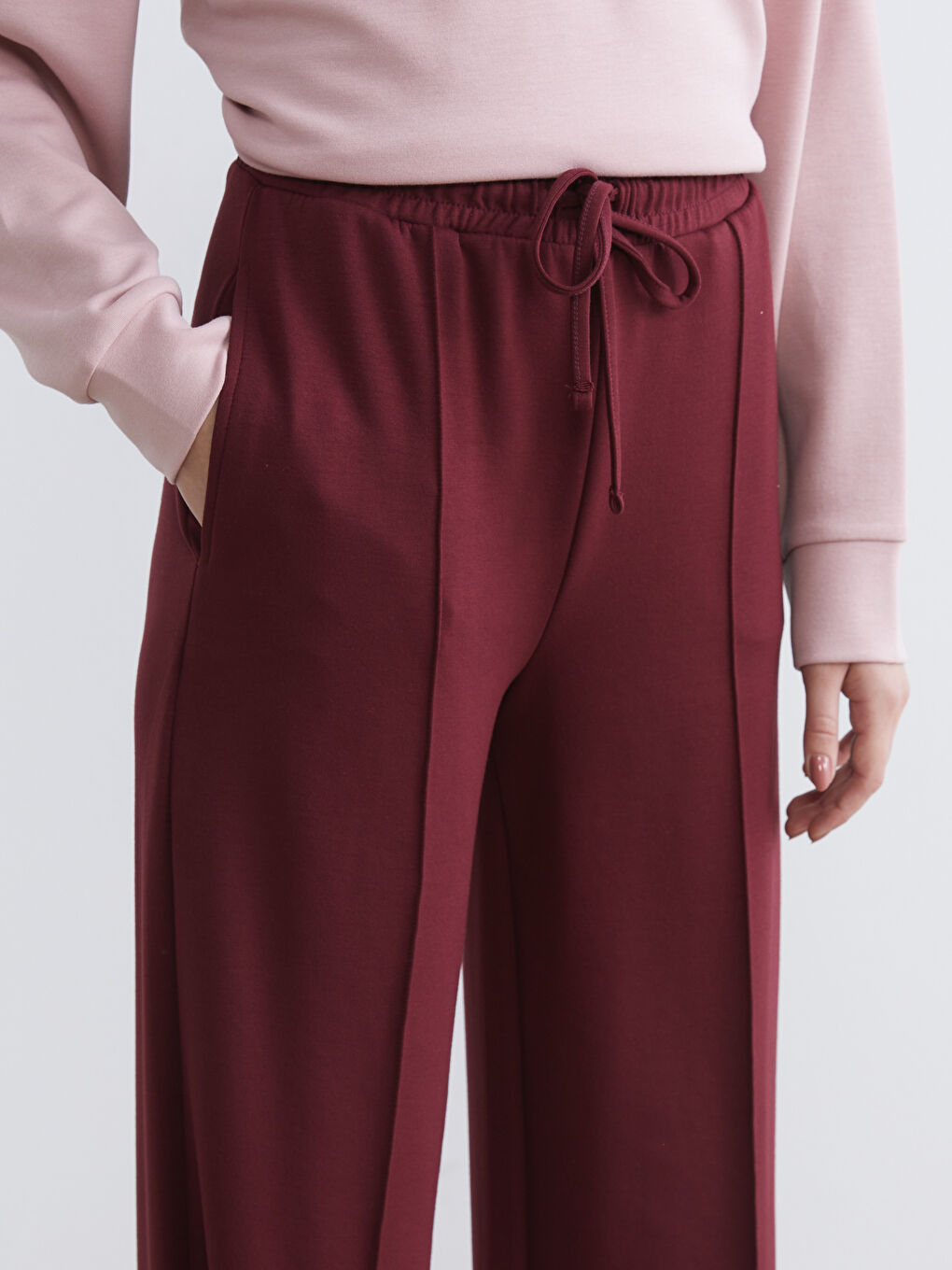 Woman BORDEAUX Sweatpants-2