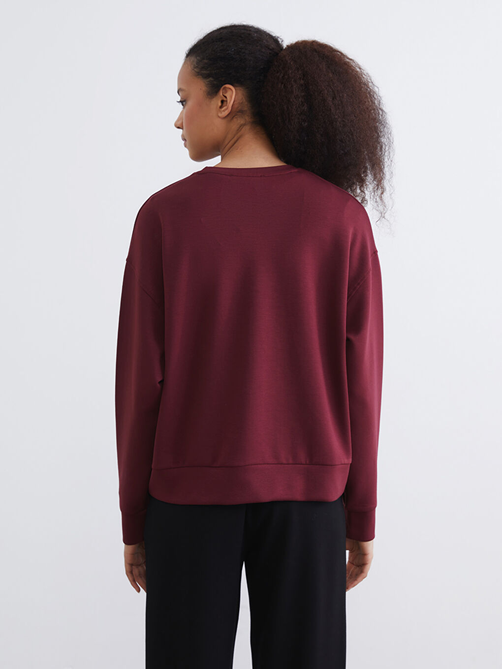 Crew Neck Soft Touch Women's Sweatshirt-3