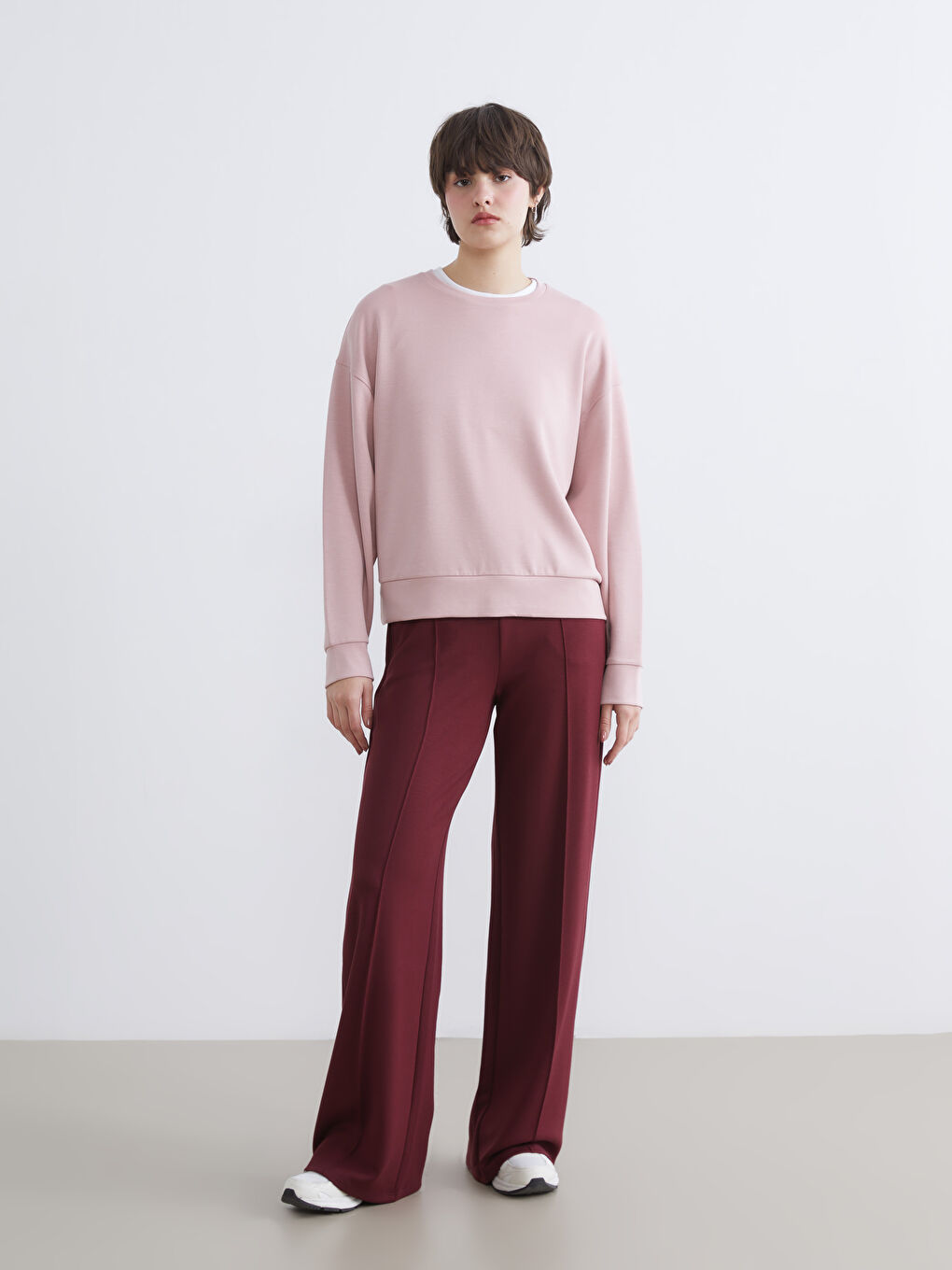 Crew Neck Soft Touch Women's Sweatshirt-1