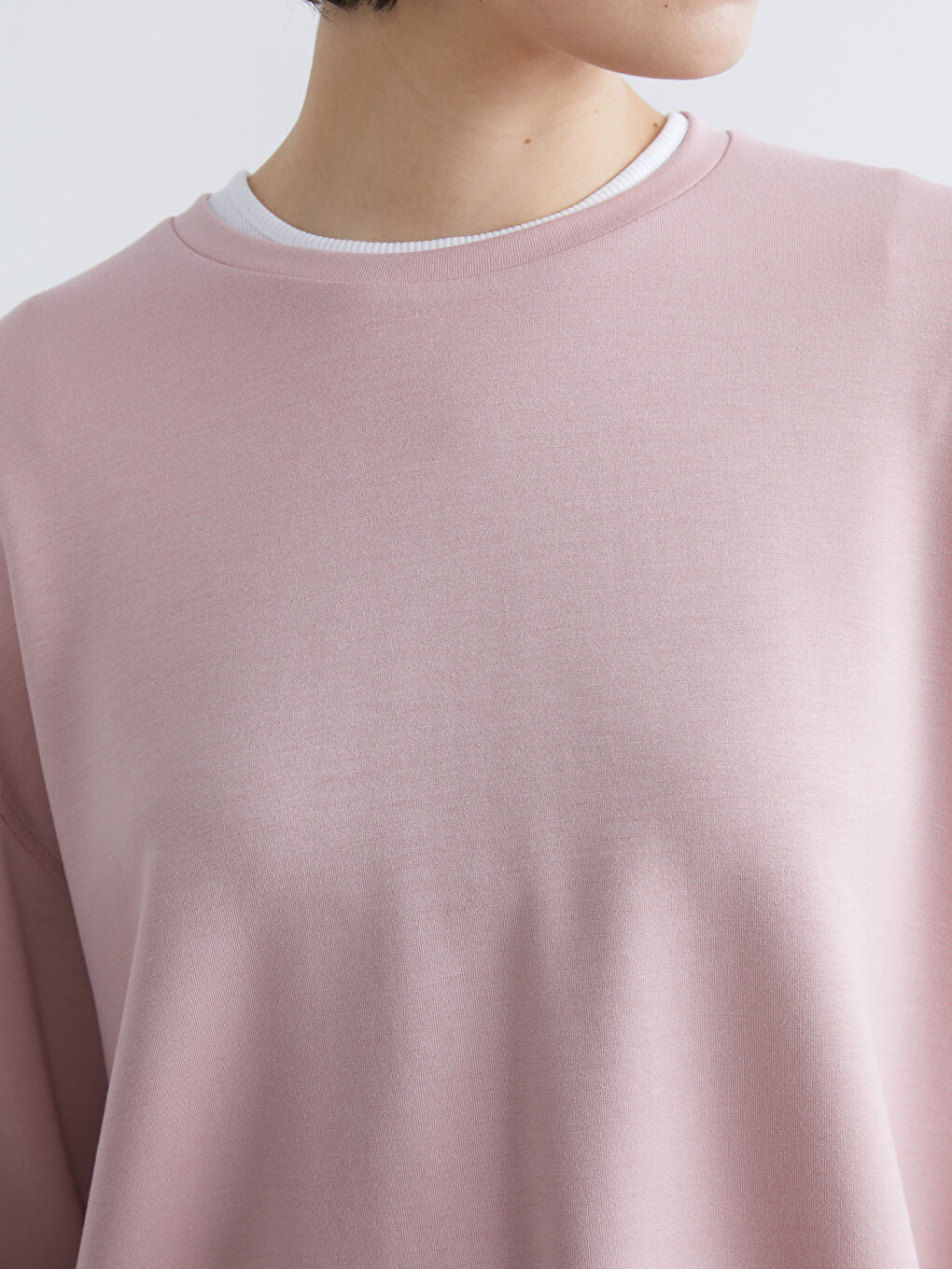 Crew Neck Soft Touch Women's Sweatshirt-2