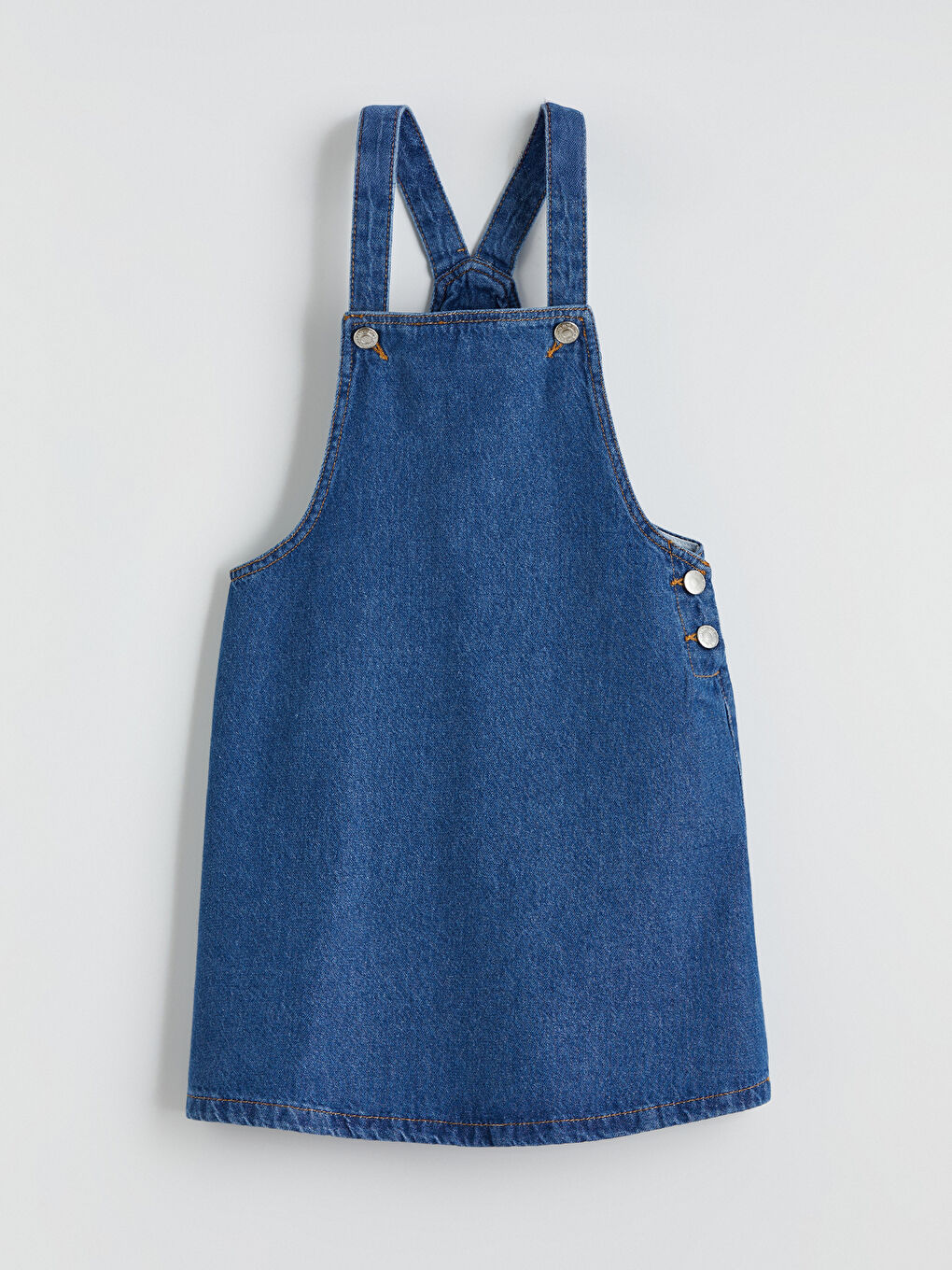İndigo Kız Çocuk Salopet Elbise