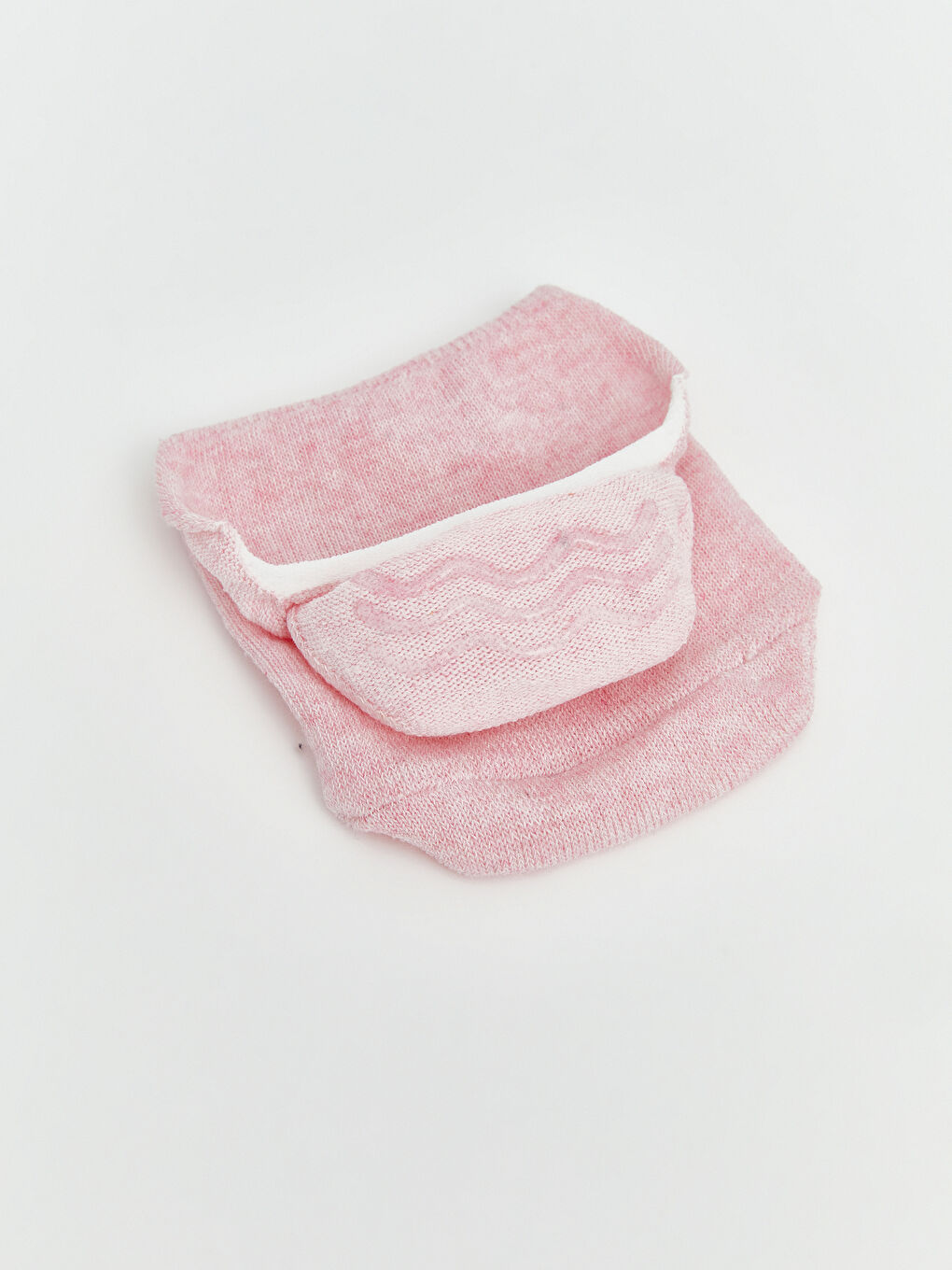 Pembe Kaymaz Topuklu Kadın Babet Çorap 3'lü-2