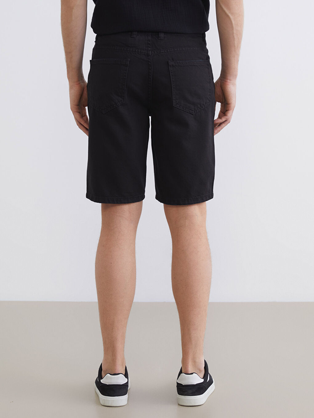 Regular Fit Men's Denim Shorts-3
