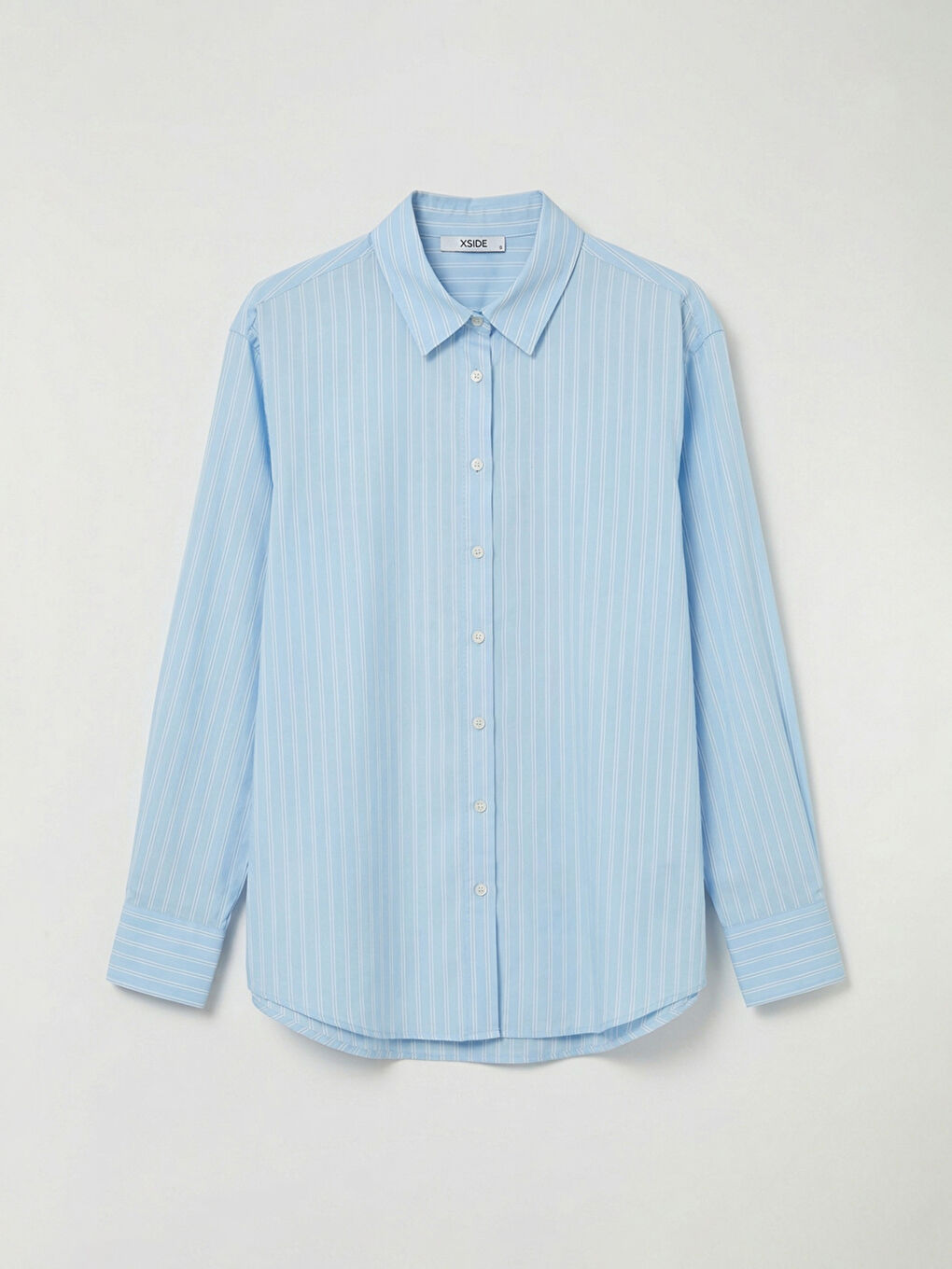 Striped Oversize Poplin Women's Shirt