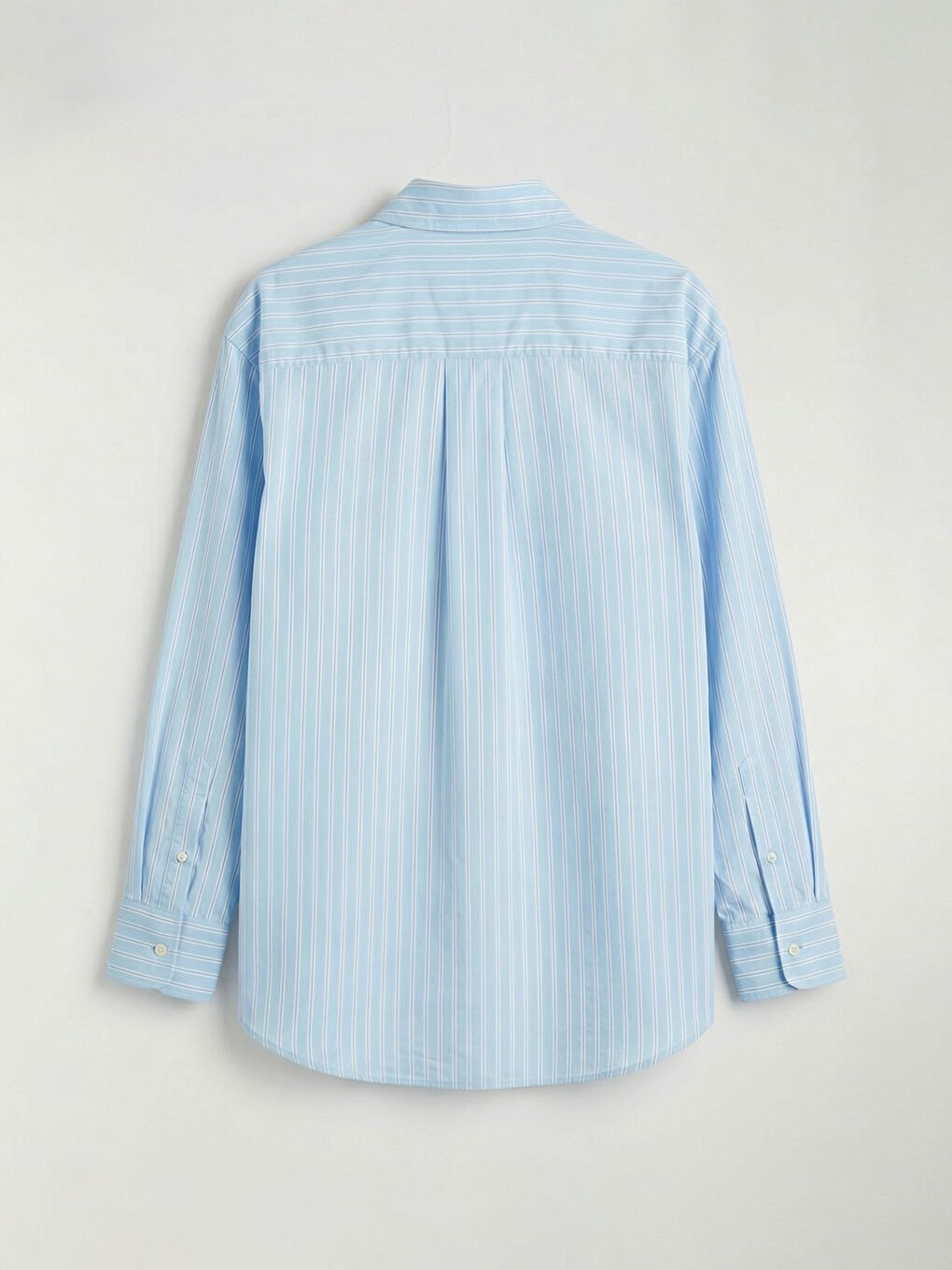 Striped Oversize Poplin Women's Shirt-1