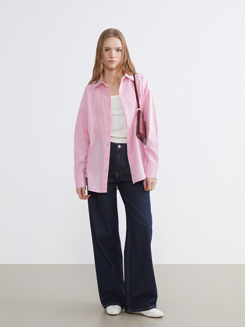 Žena RUŽIČASTA Košulja-1