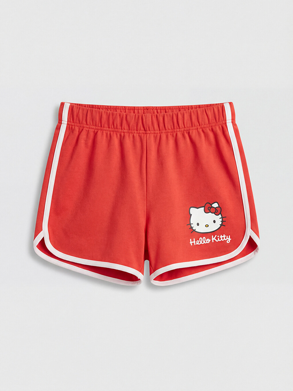Kırmızı Hello Kitty Baskılı Kız Çocuk Şort