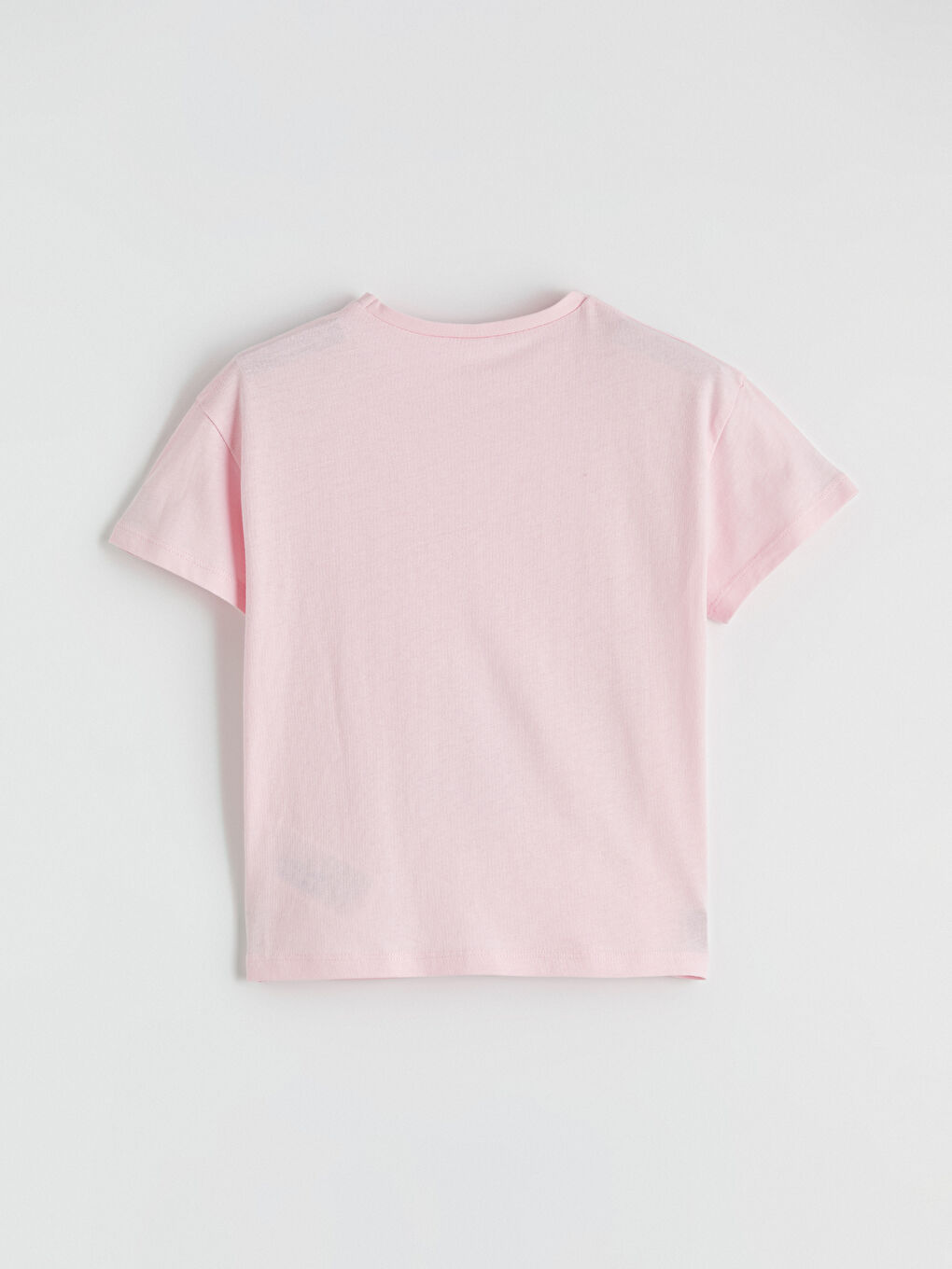 Pembe Stitch ve Angel Baskılı Kız Çocuk Tişört ve Şort	-3