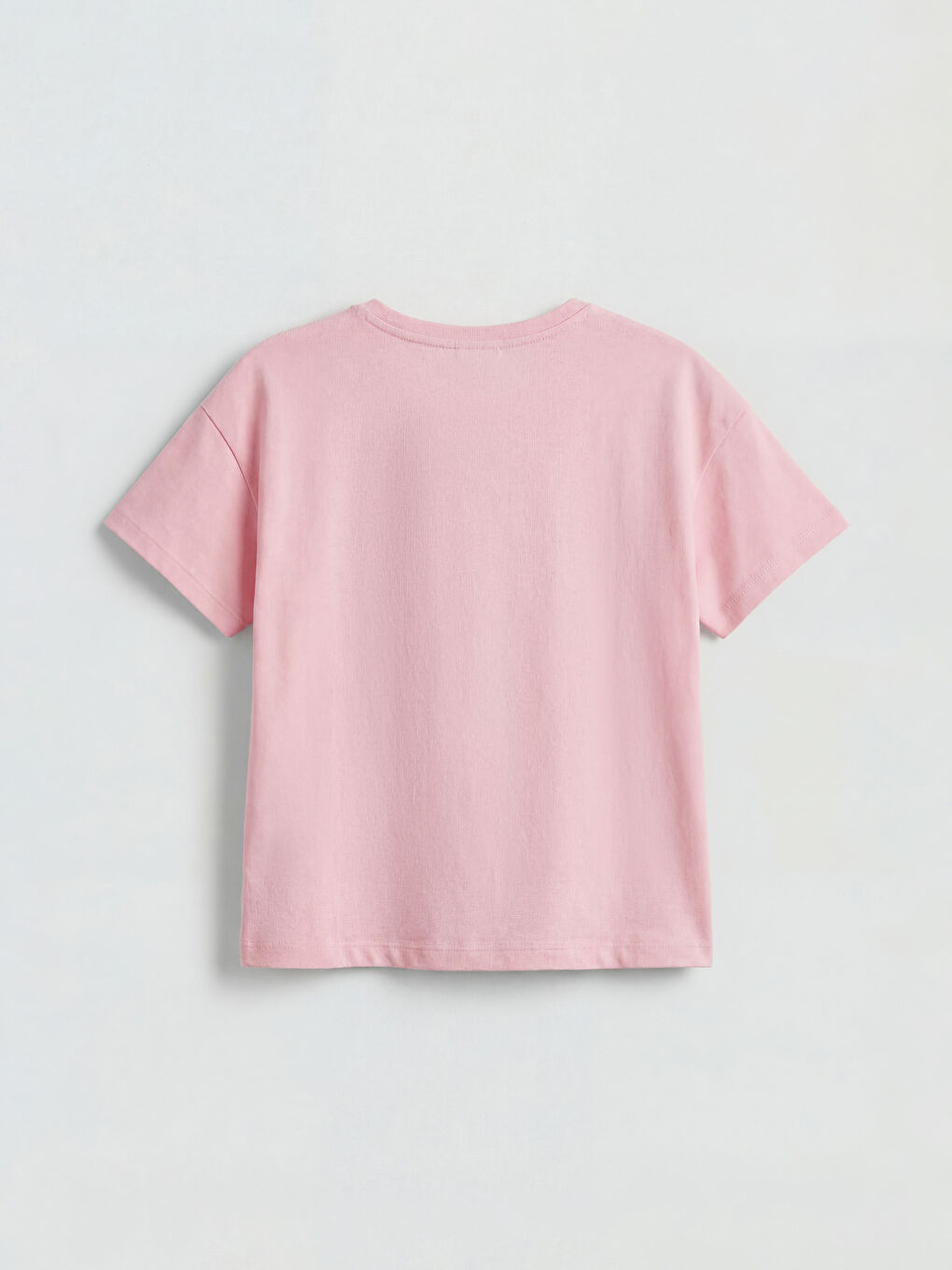 Pembe Minnie Mouse Baskılı Kız Çocuk Tişört-1