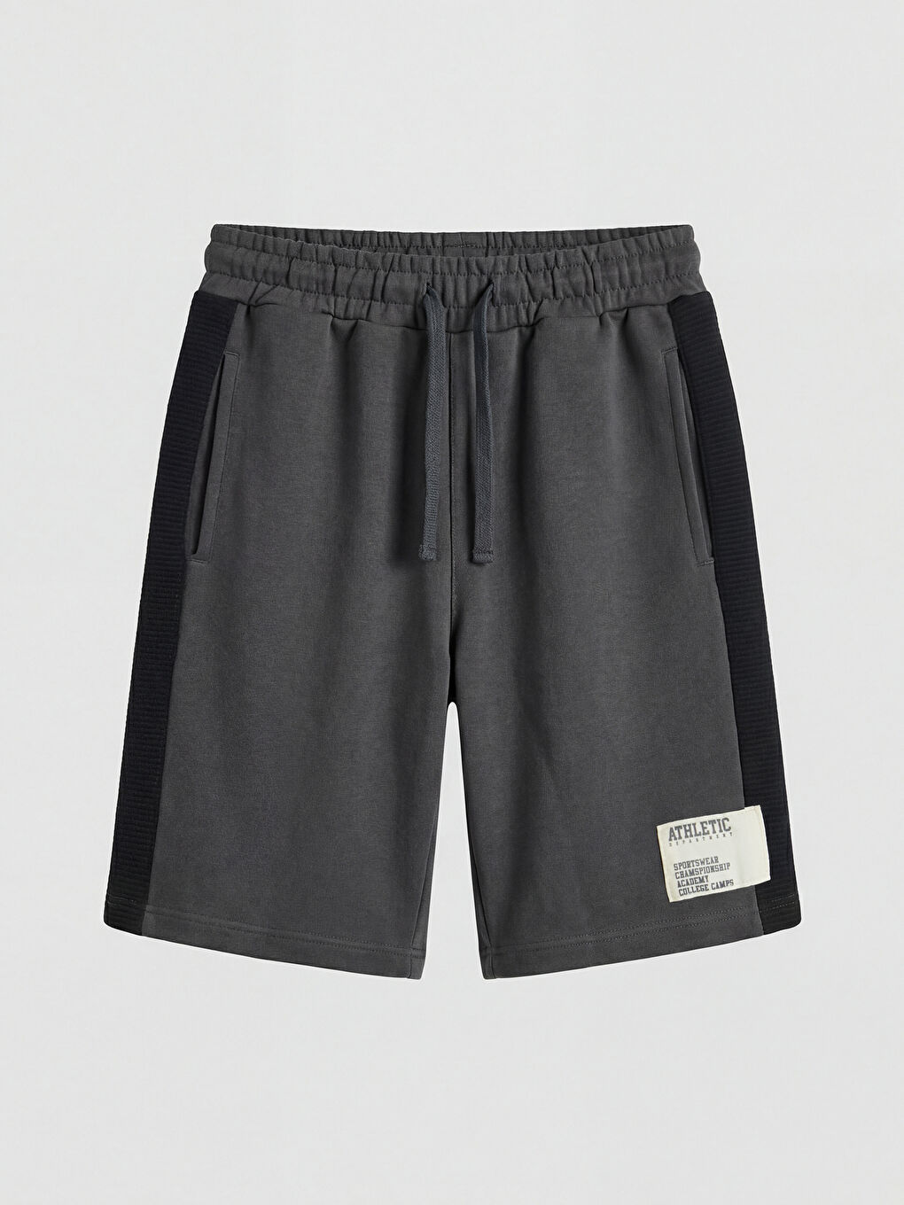 Antrasit Beli Lastikli Erkek Çocuk Şort