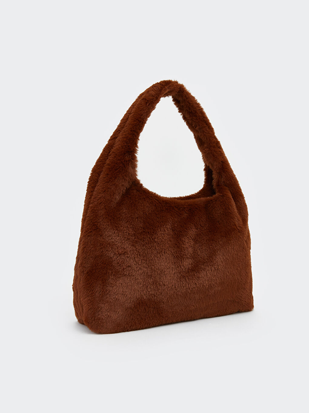 Kahverengi Kürk Kadın Omuz Çantası-1
