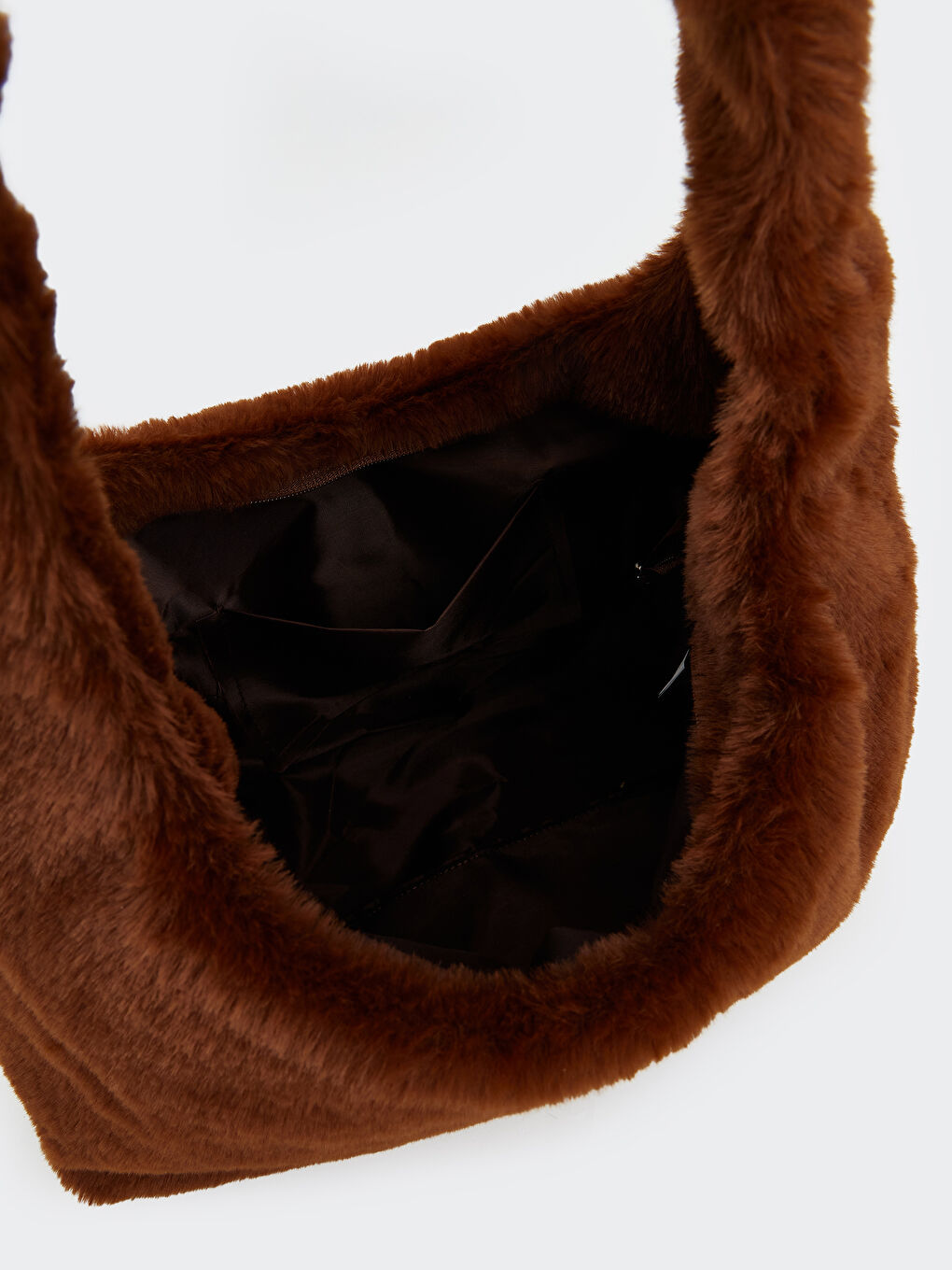 Kahverengi Kürk Kadın Omuz Çantası-2