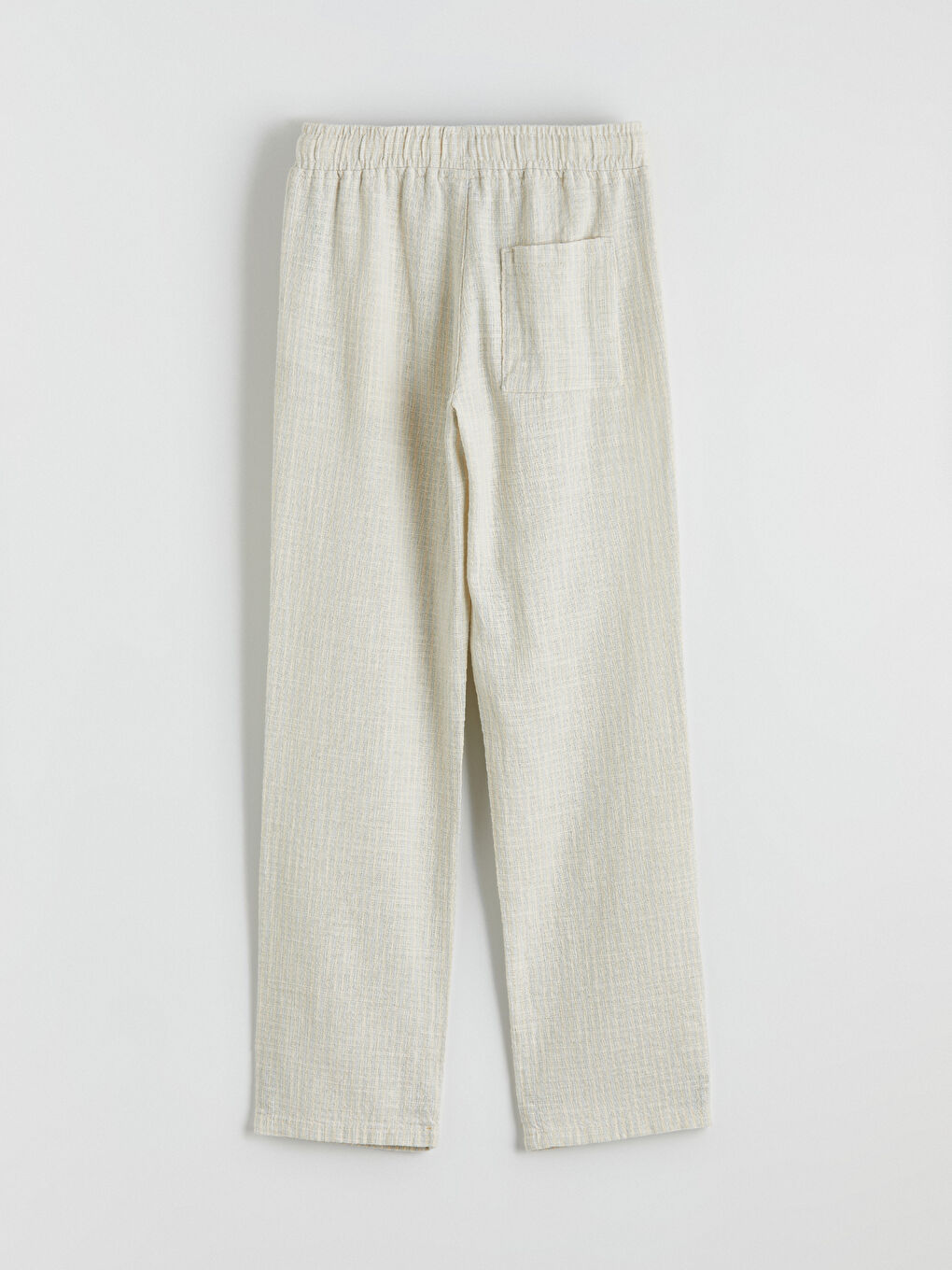 Mavi Beli Lastikli Erkek Çocuk Poplin Pantolon-2