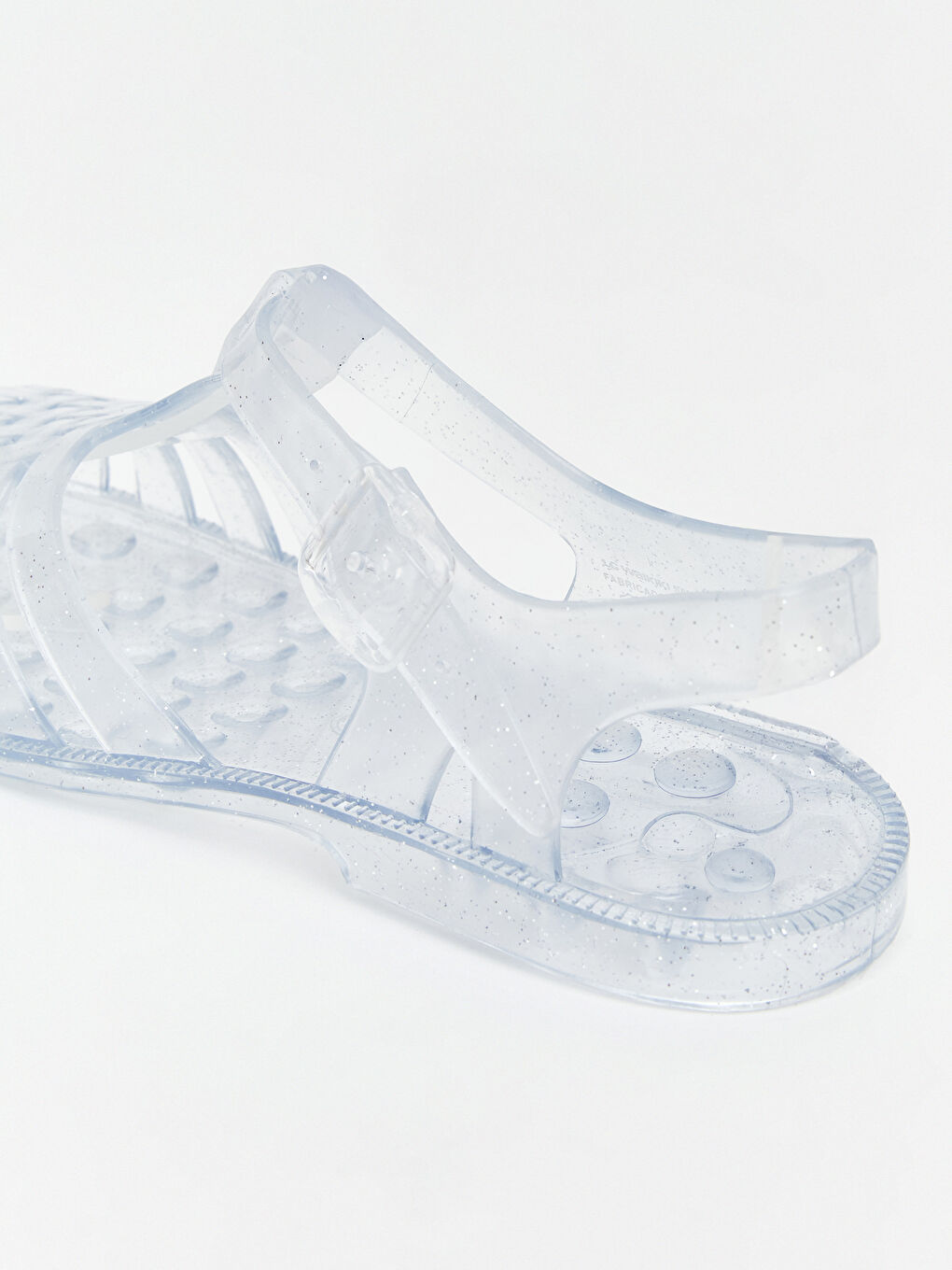 Renksiz Kız Çocuk Sandalet-4