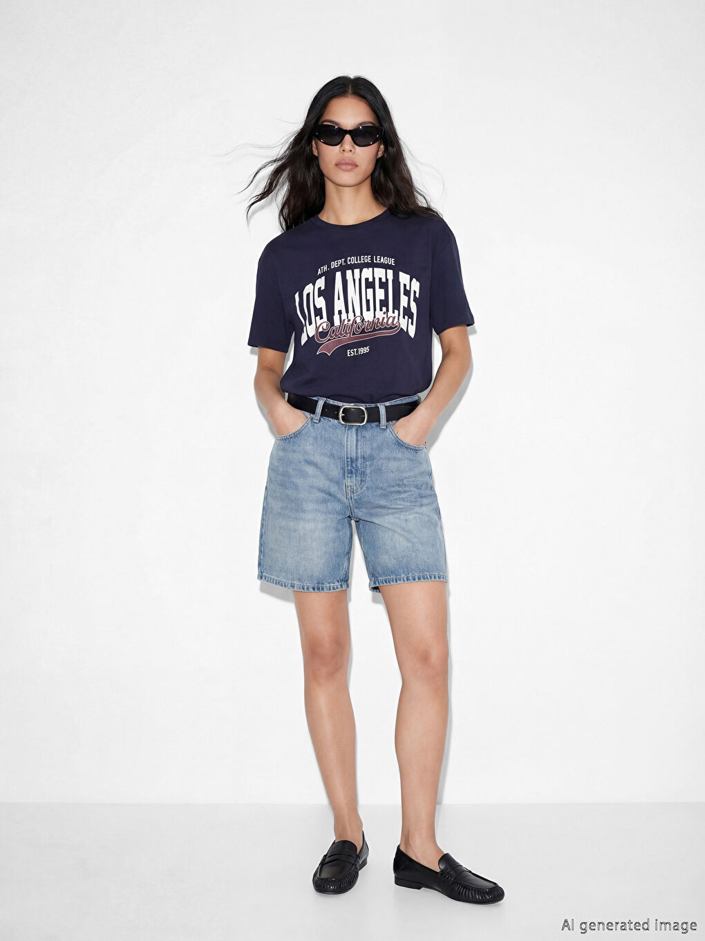 TAMNO PLAVA majica Žena-1