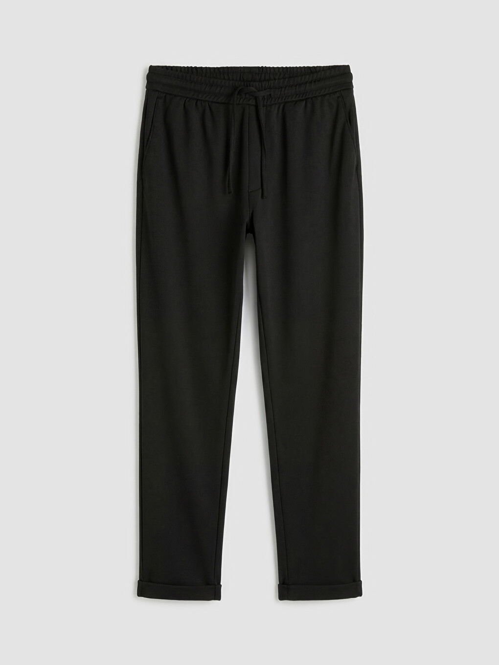 Pantalon Homme Coupe Régulière Avec Taille Élastiquée-4