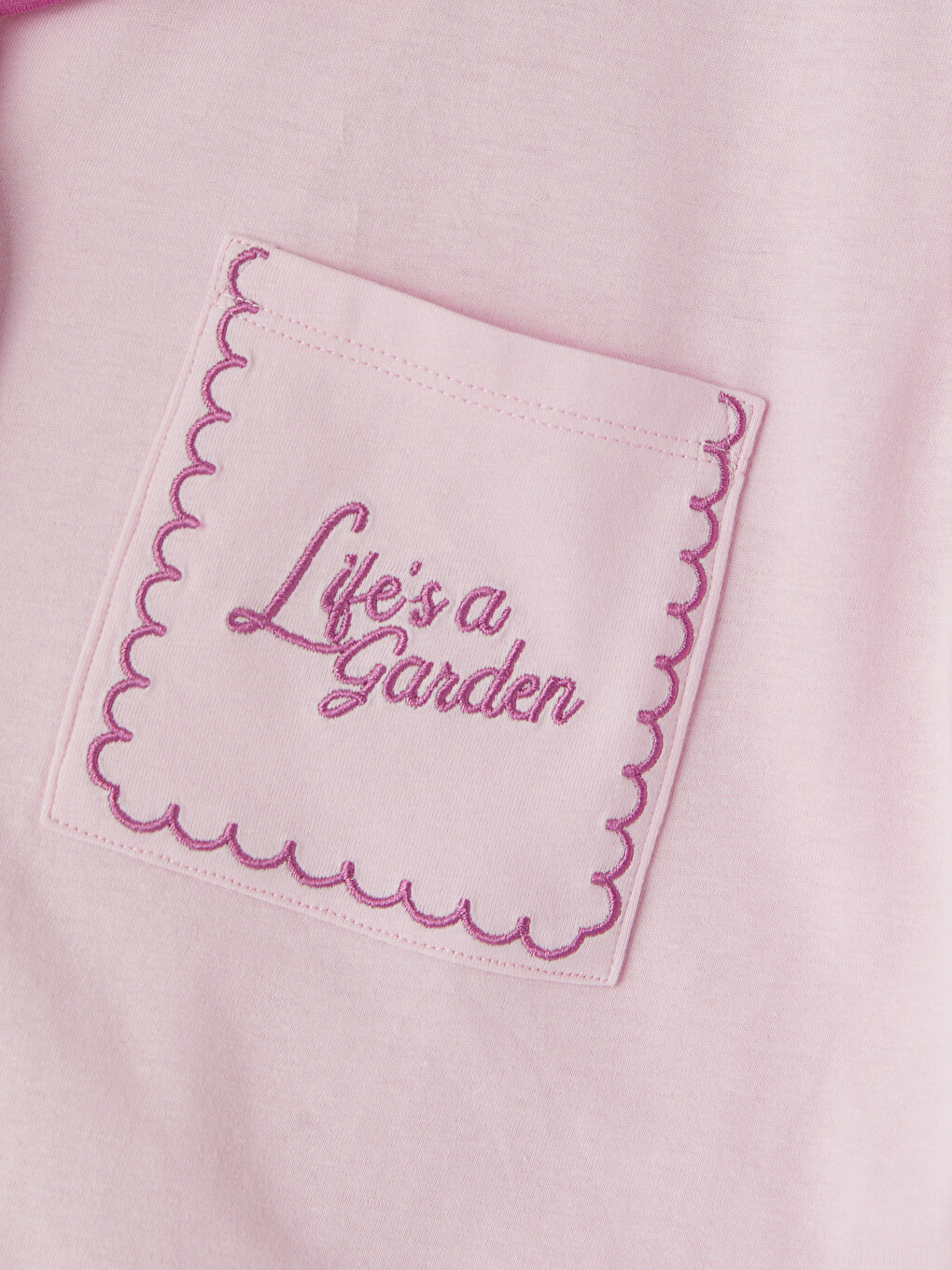 Pembe Gömlek Yaka %100 Pamuklu Kadın Pijama Takımı-6